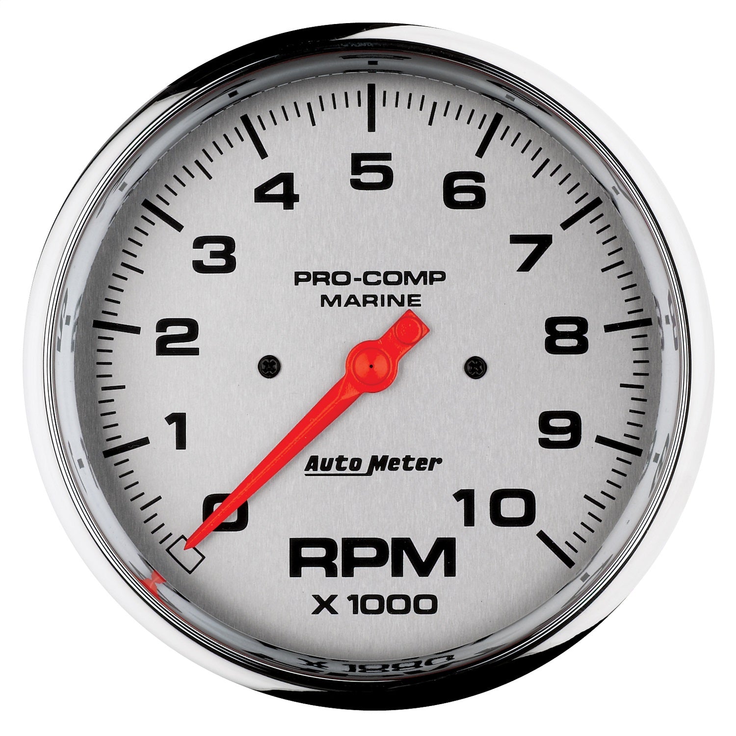 5" IN-DASH TACHOMETER, 0-10,000 RPM, MARINE CHROME ULTRA-LITE