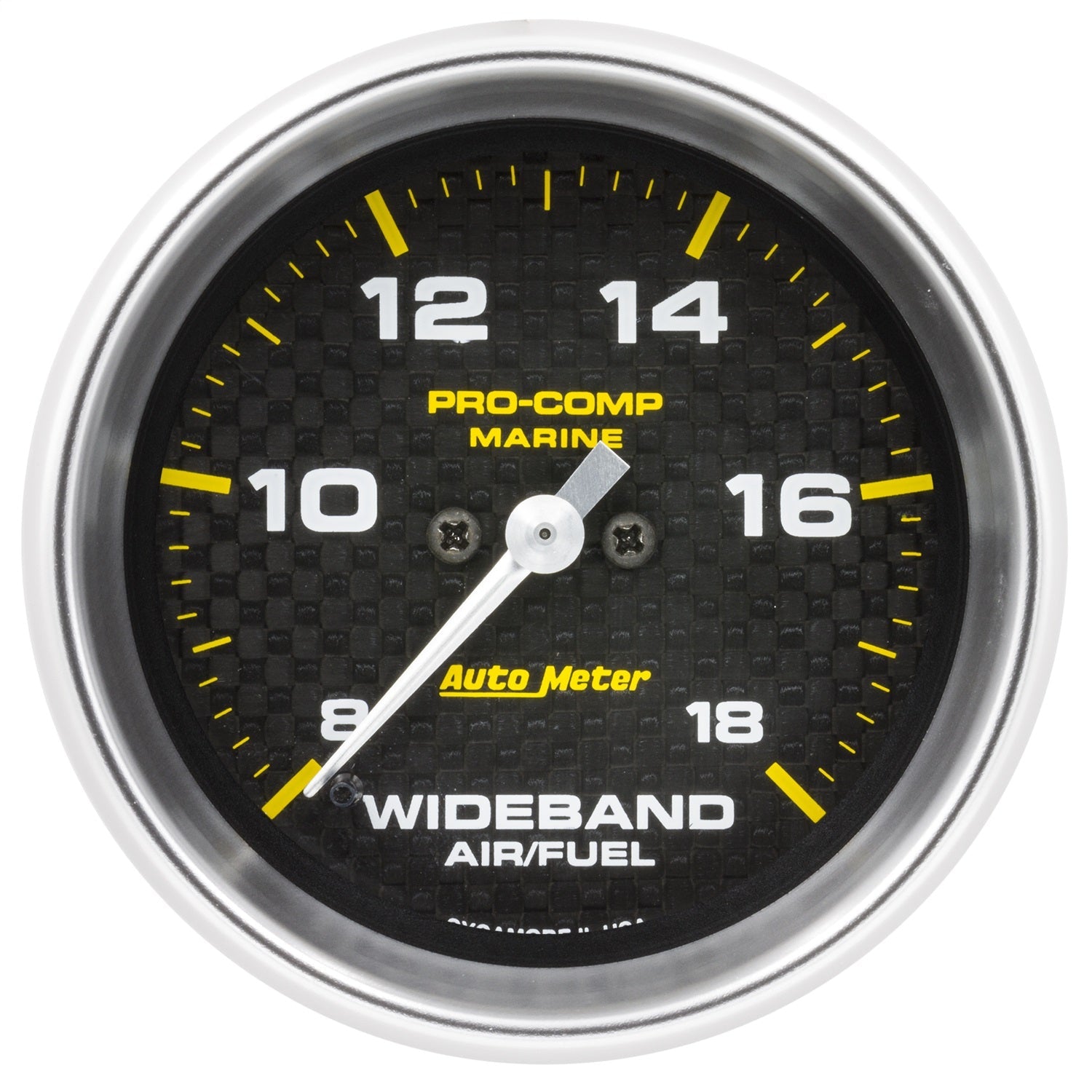 2-5/8" WIDEBAND AIR/FUEL RATIO, ANALOG, 8:1-18:1 AFR, MARINE CARBON FIBER