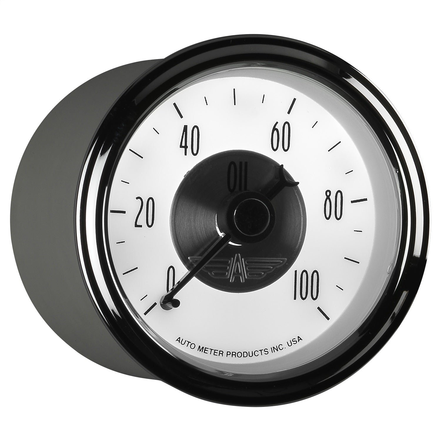2-1/16" OIL PRESSURE, 0-100 PSI, PRESTIGE PEARL