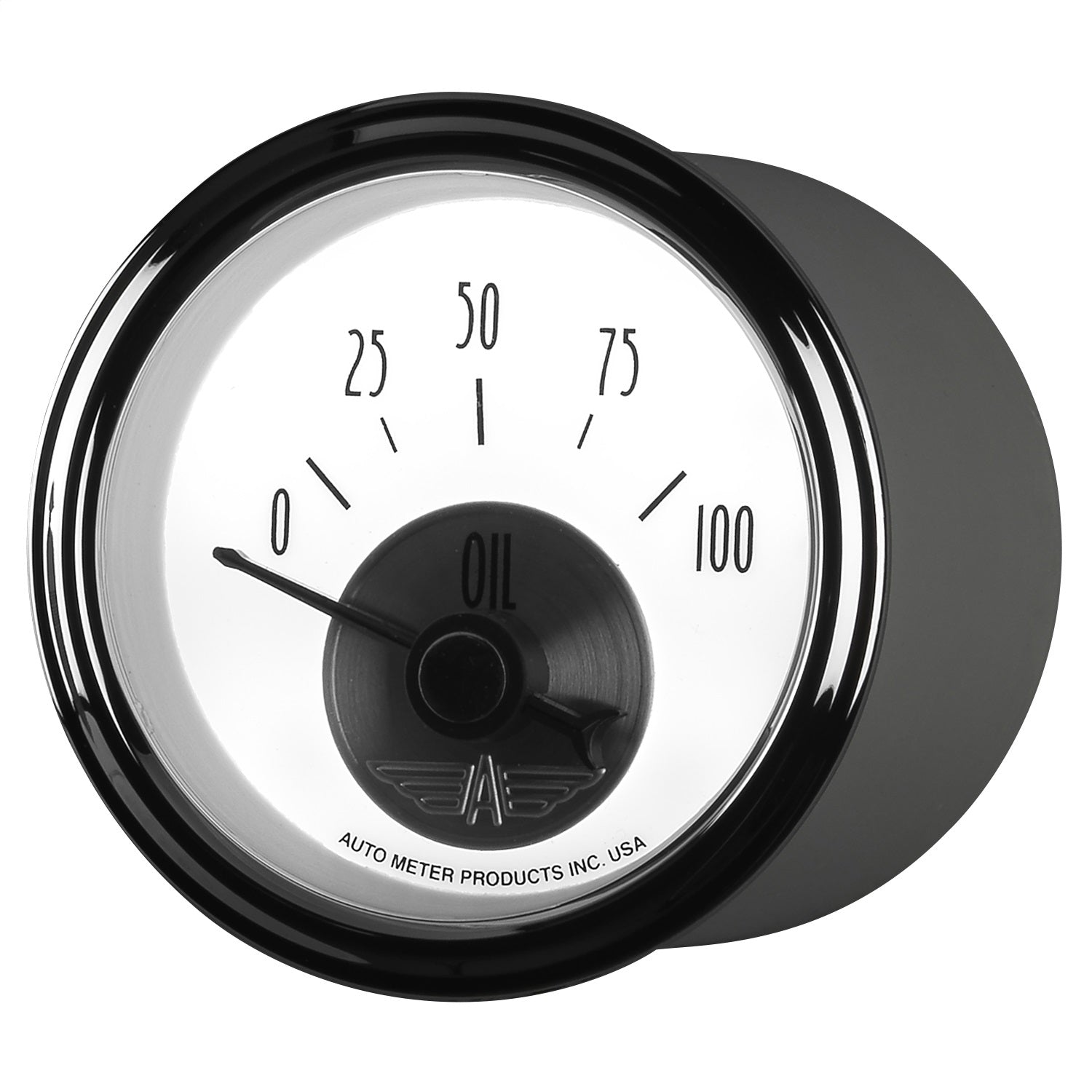 2-1/16" OIL PRESSURE, 0-100 PSI, PRESTIGE PEARL