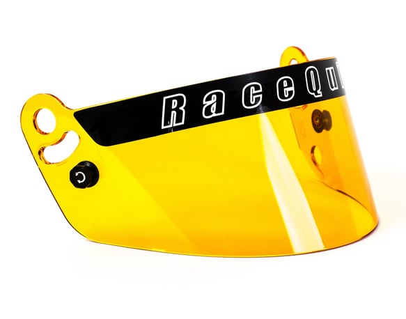 RaceQuip 204006RQP Helmet Face Shield - Fits Pro Model Helmets, Amber