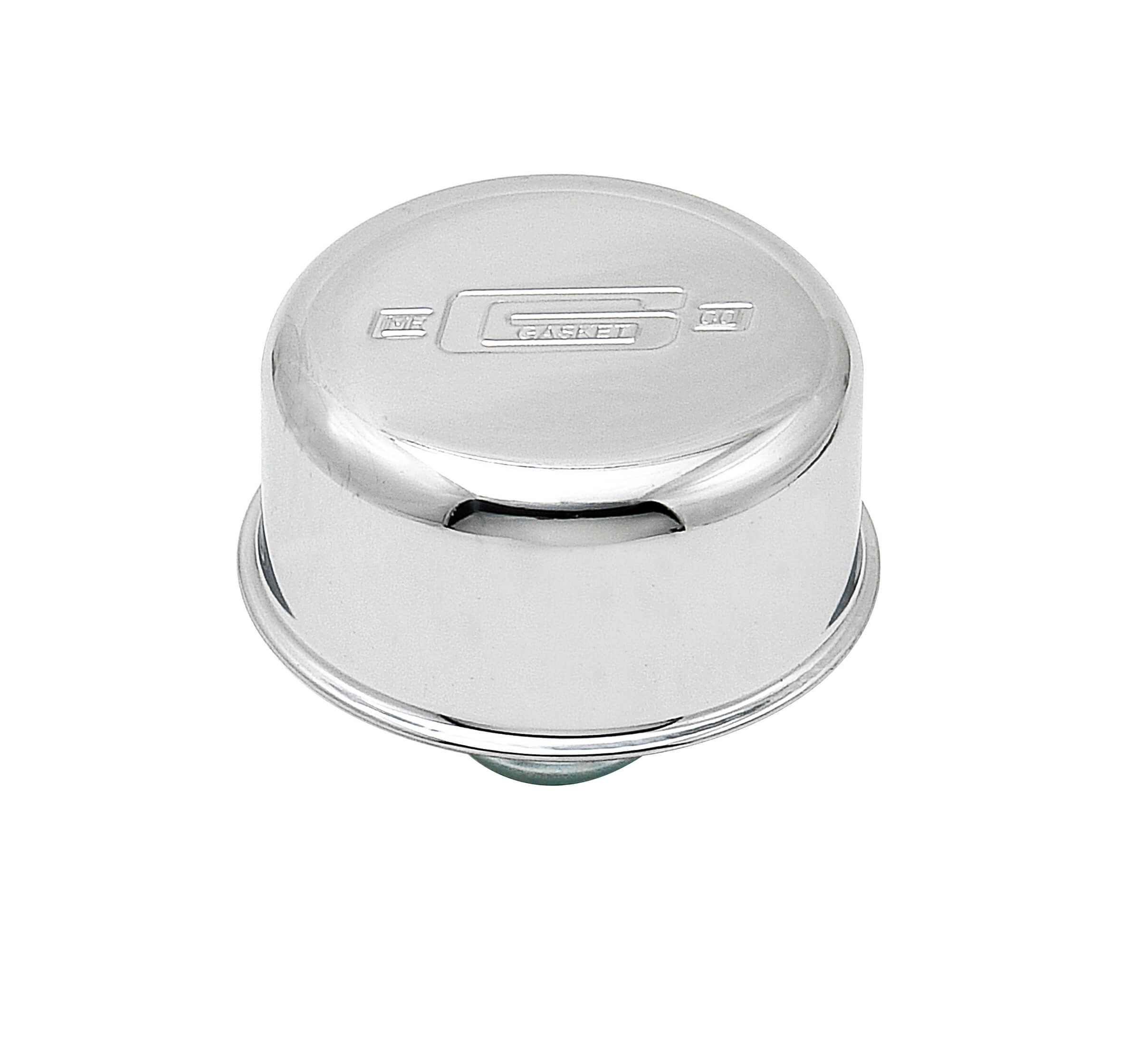 Mr. Gasket 2068 Valve Cover Breather, Push-On Style - Chrome - With Logo