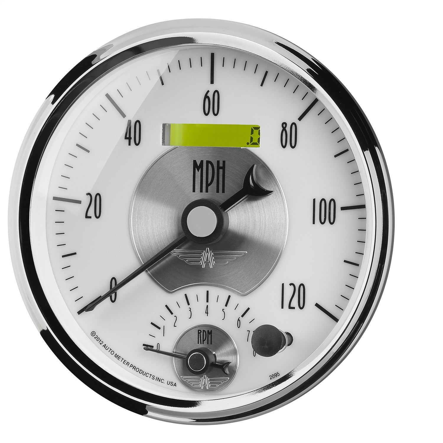 5" TACHOMETER/SPEEDOMETER COMBO, 8K RPM/120 MPH, PRESTIGE PEARL