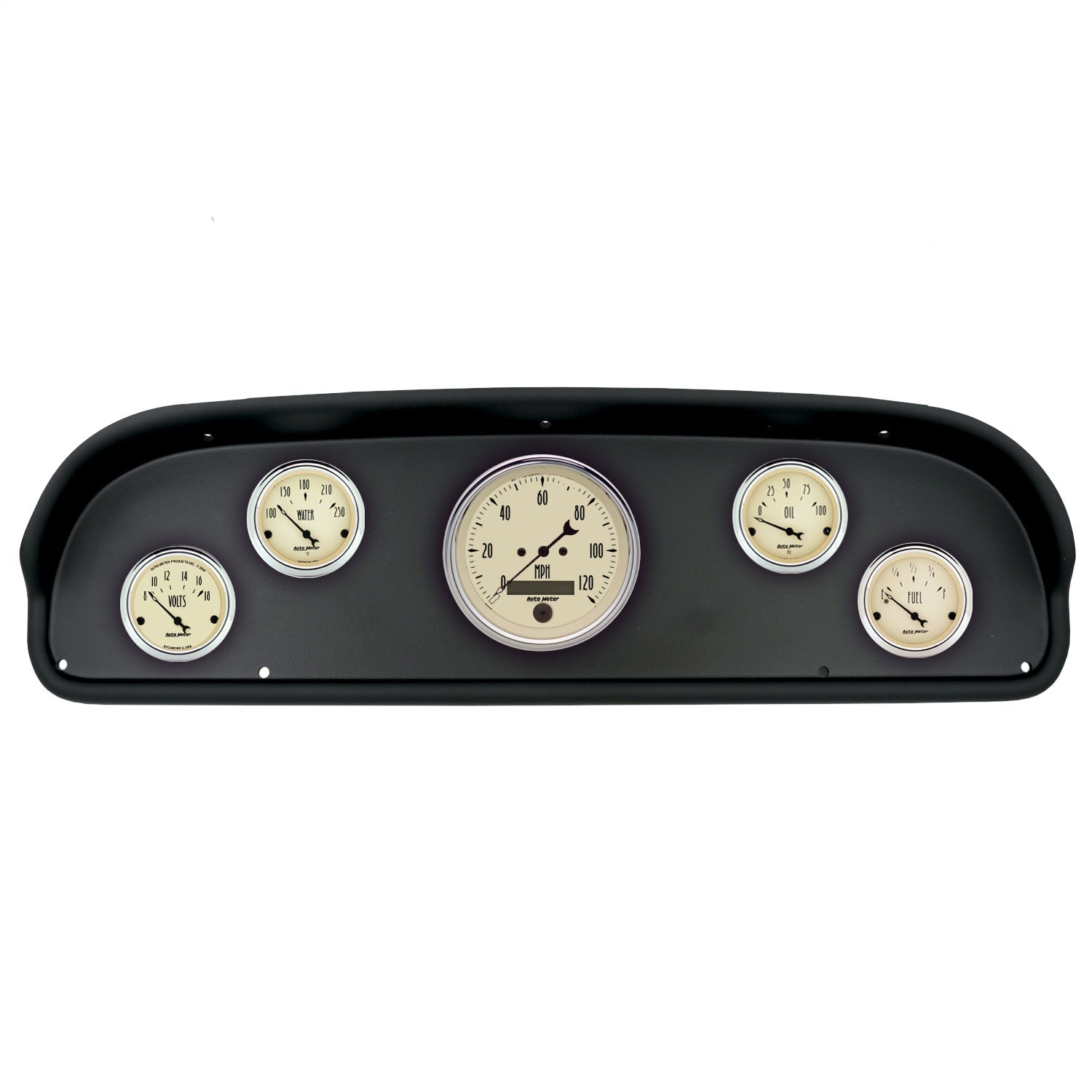 5 GAUGE DIRECT-FIT DASH KIT, FORD F100 57-60, ANTIQUE BEIGE