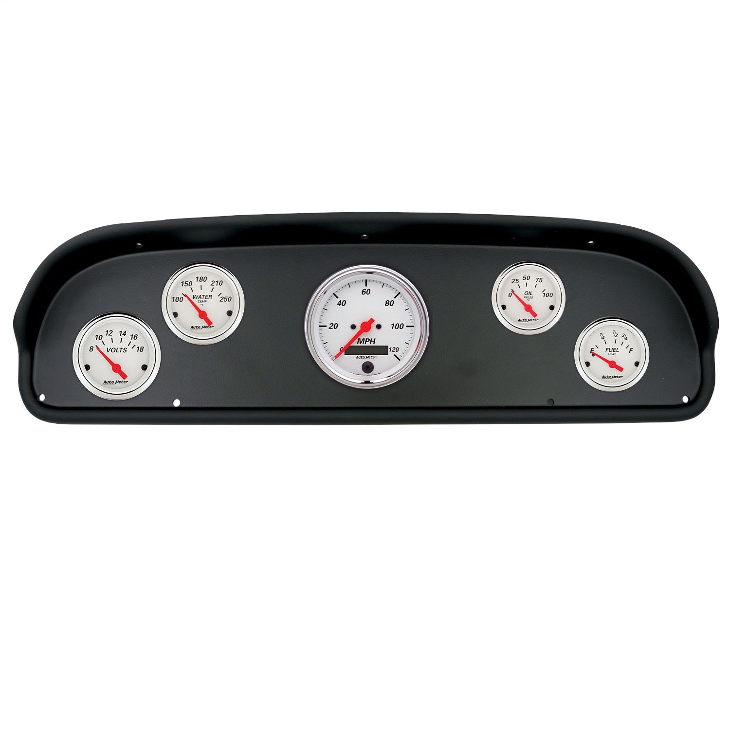 5 GAUGE DIRECT-FIT DASH KIT, FORD F100 57-60, ARCTIC WHITE