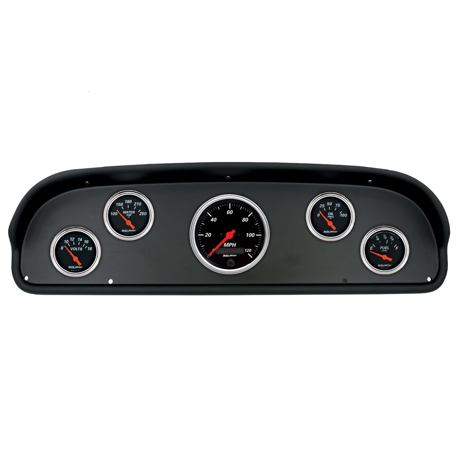 5 GAUGE DIRECT-FIT DASH KIT, FORD F100 57-60, DESIGNER BLACK