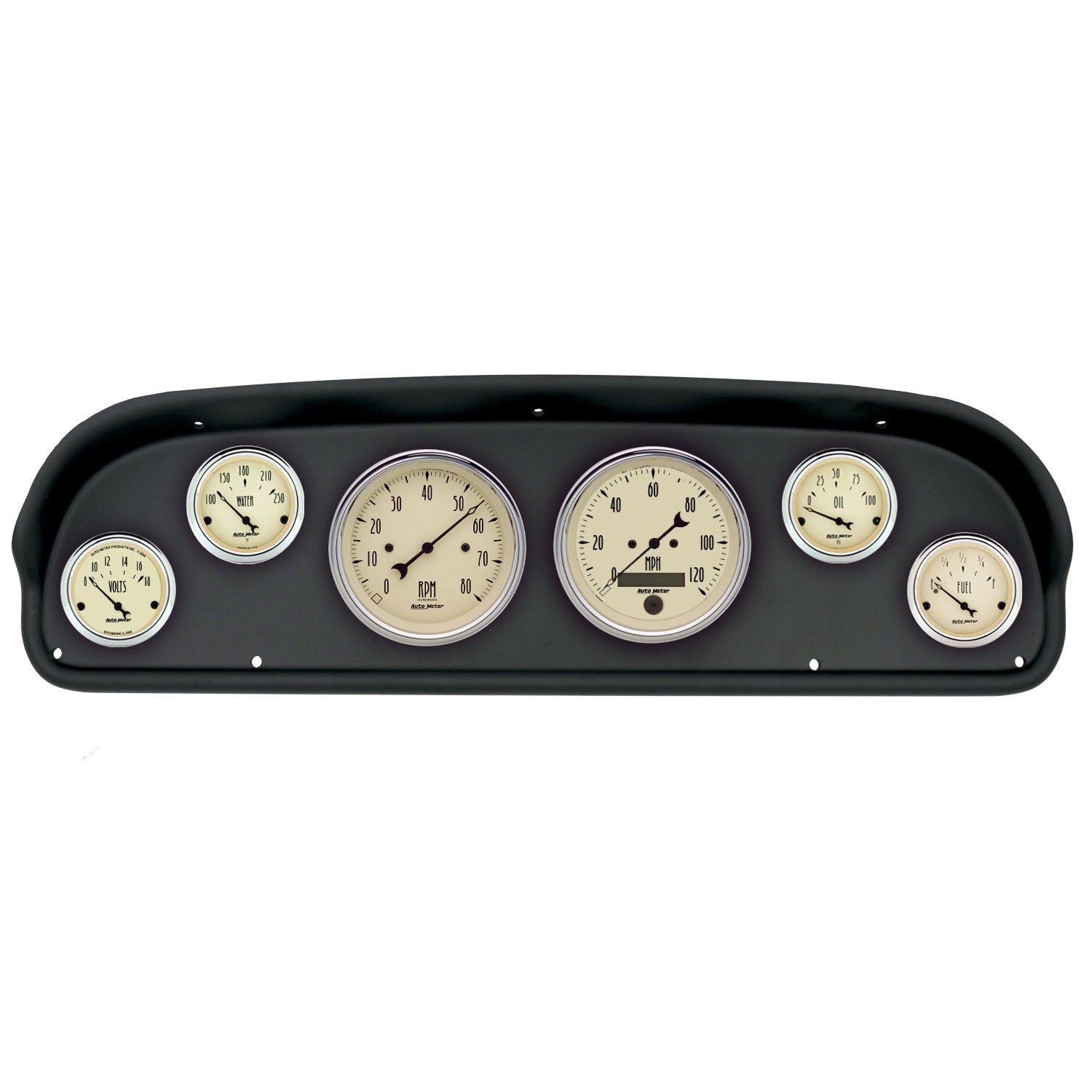 6 GAUGE DIRECT-FIT DASH KIT, FORD F100 57-60, ANTIQUE BEIGE