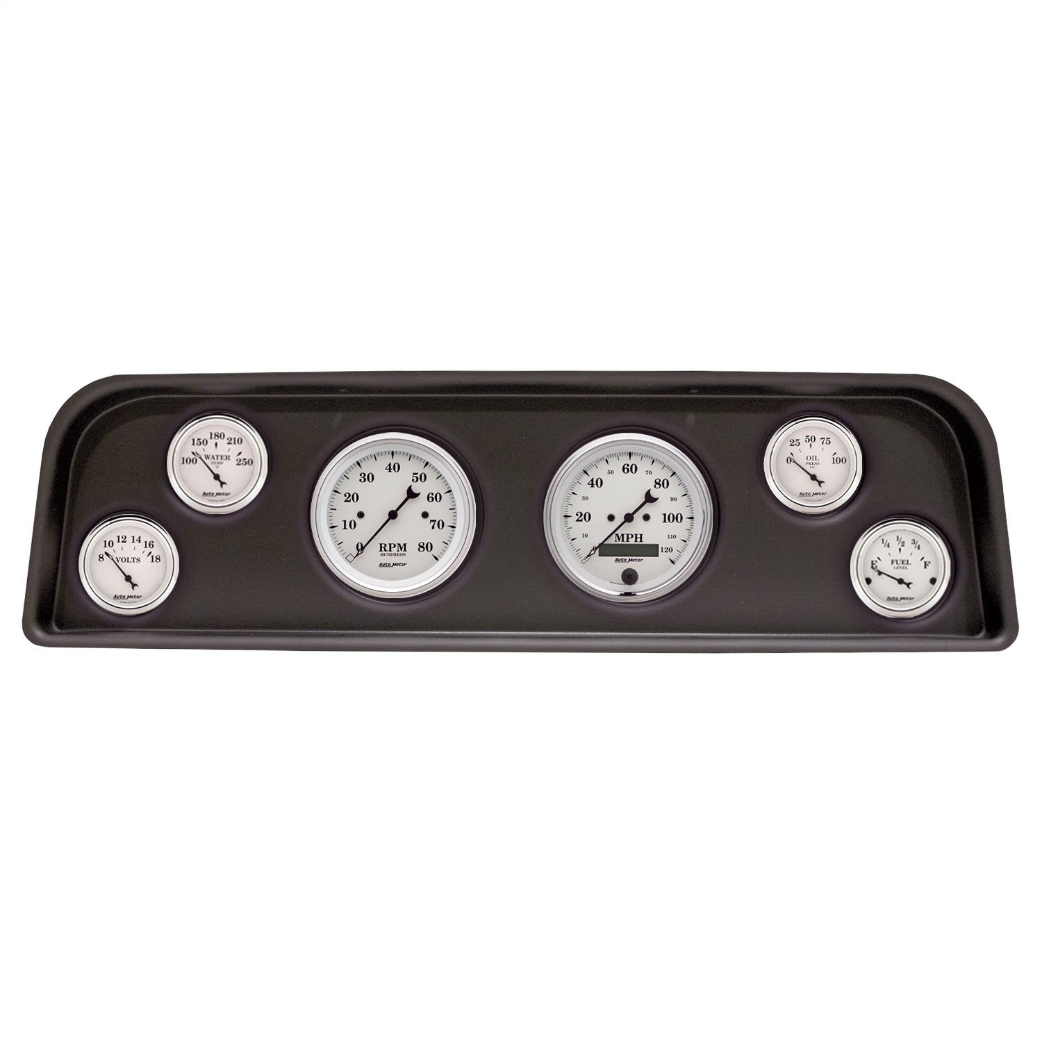 6 GAUGE DIRECT-FIT DASH KIT, GMC TRUCK 60-66, OLD TYME WHITE