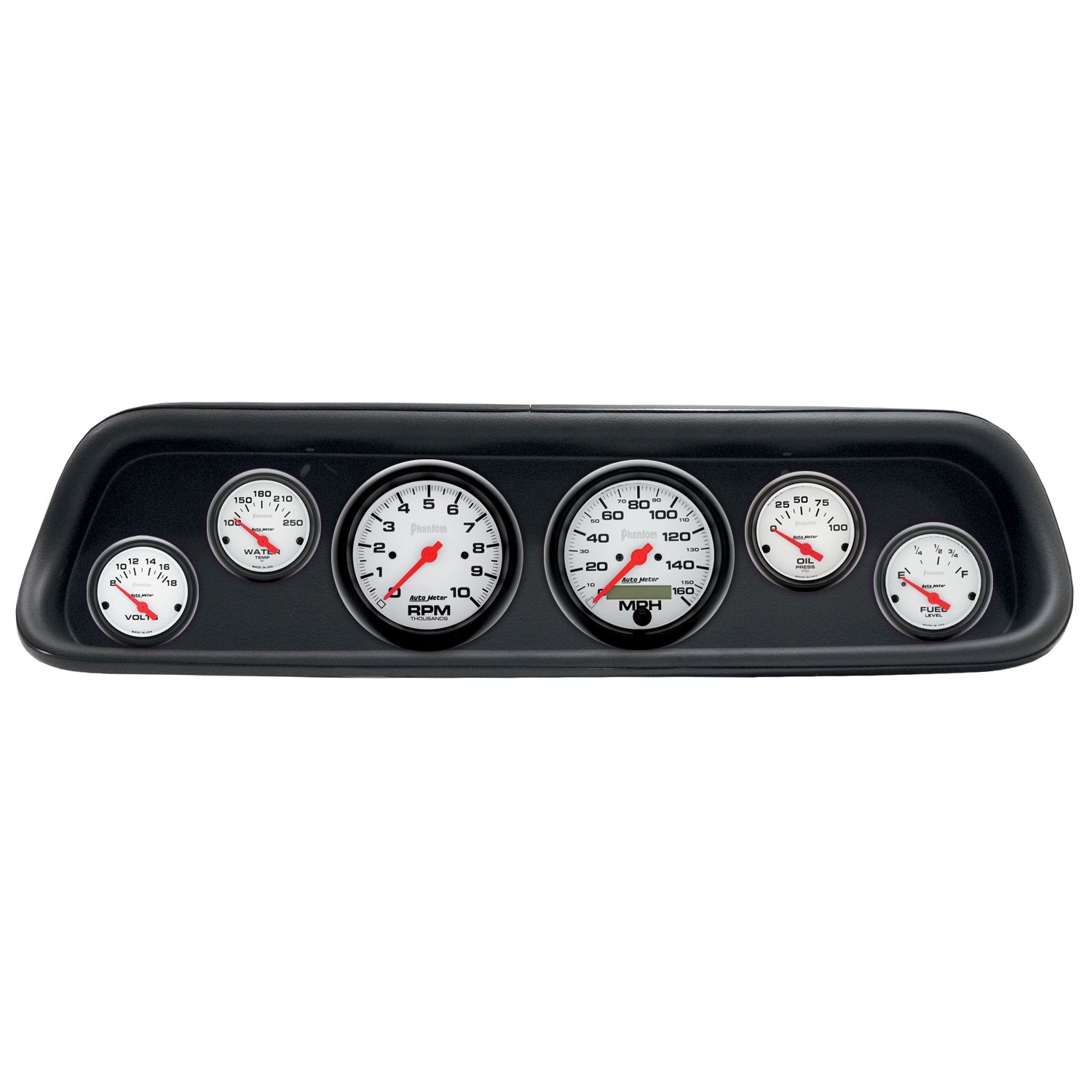 6 GAUGE DIRECT-FIT DASH KIT, FORD MUSTANG 64-65, PHANTOM