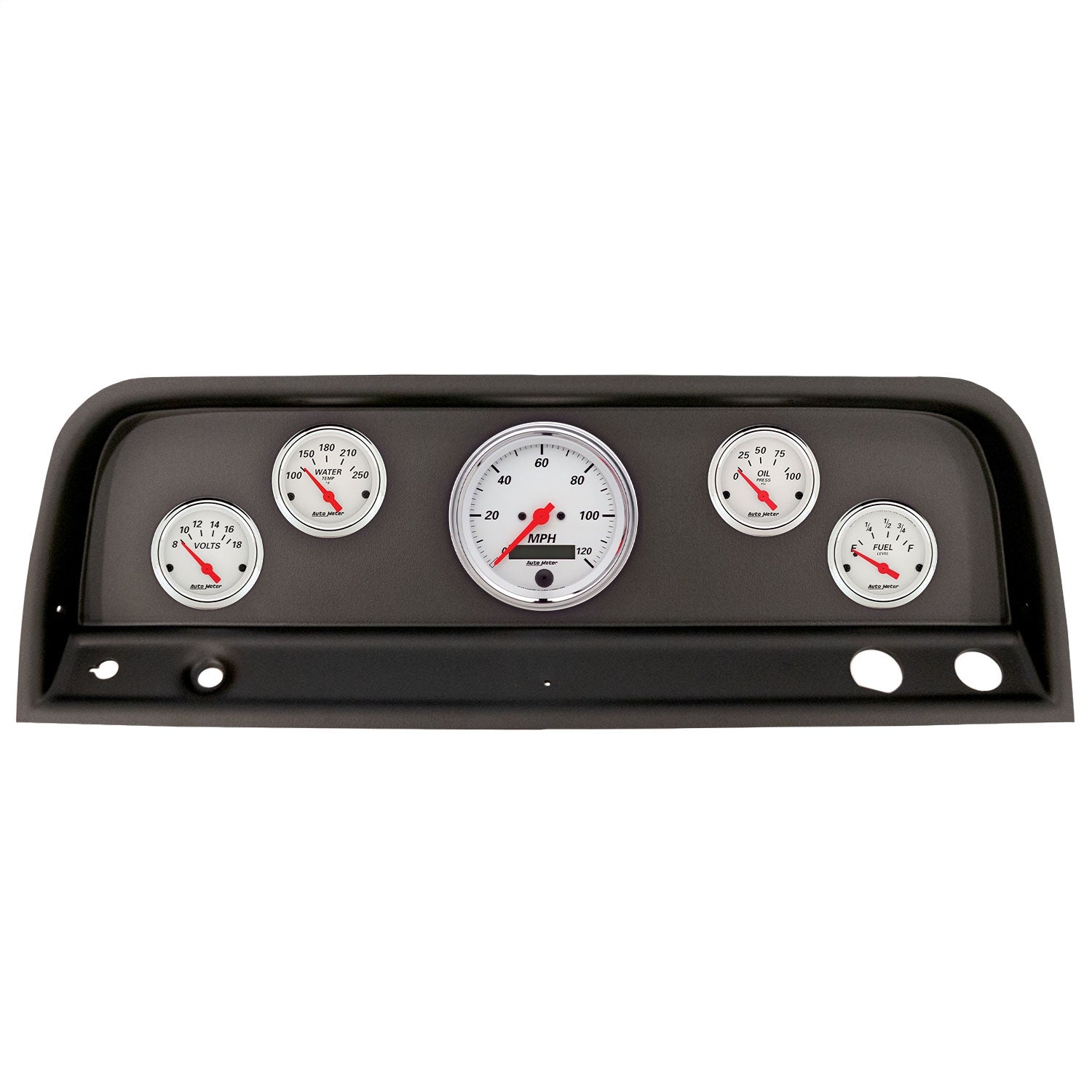 5 GAUGE DIRECT-FIT DASH KIT, CHEVROLET TRUCK 64-66, ARCTIC WHITE