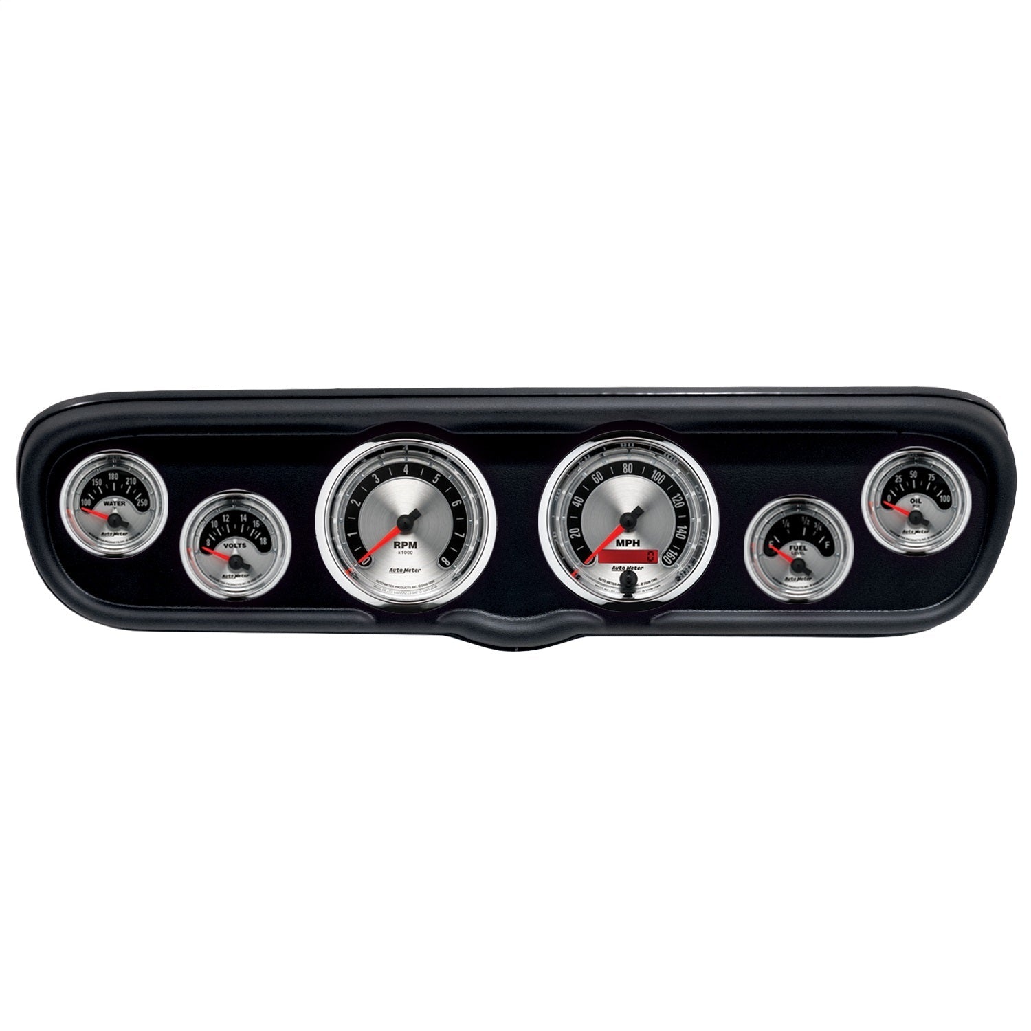 6 GAUGE DIRECT-FIT DASH KIT, FORD MUSTANG 66, AMERICAN MUSCLE