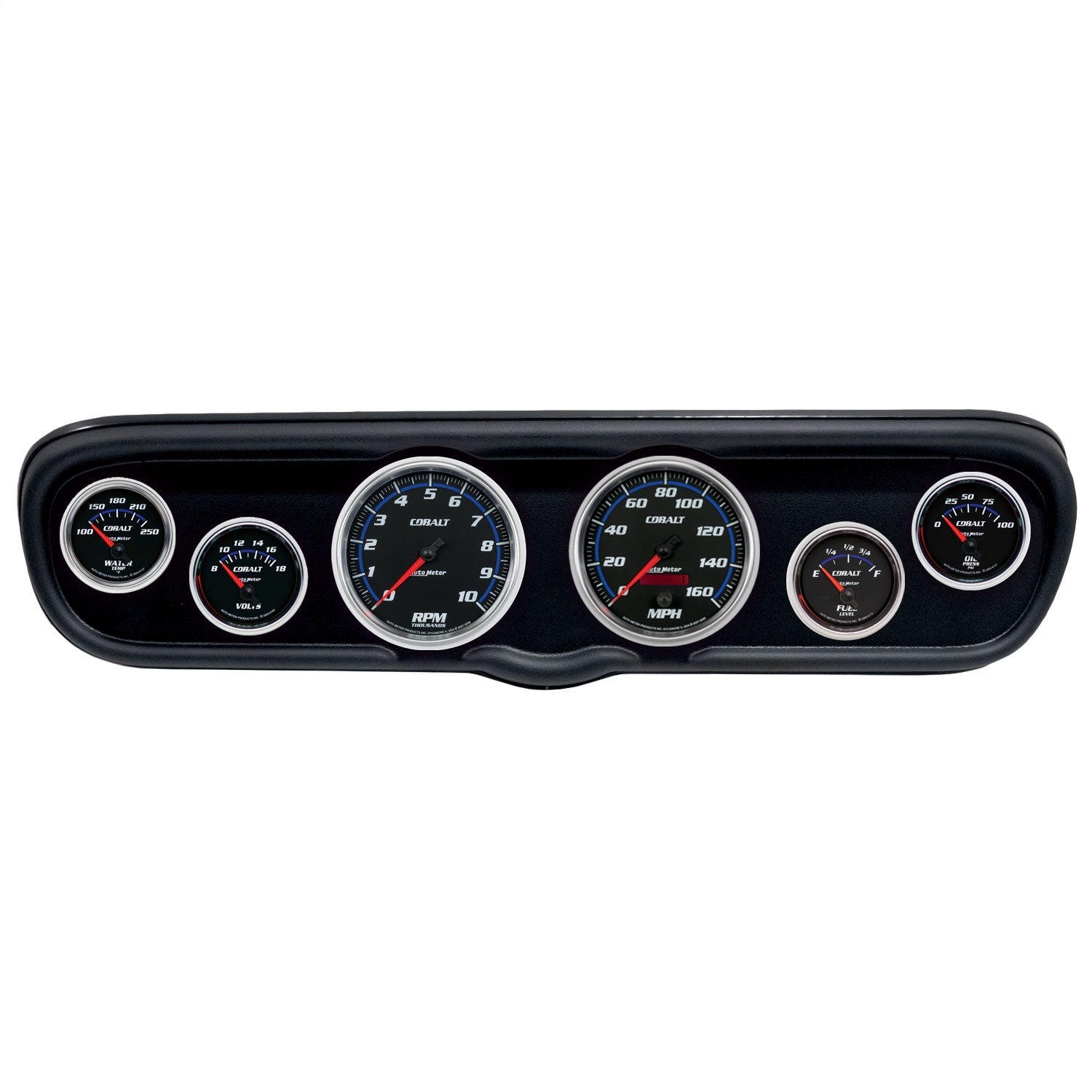 6 GAUGE DIRECT-FIT DASH KIT, FORD MUSTANG 66, CHRONO