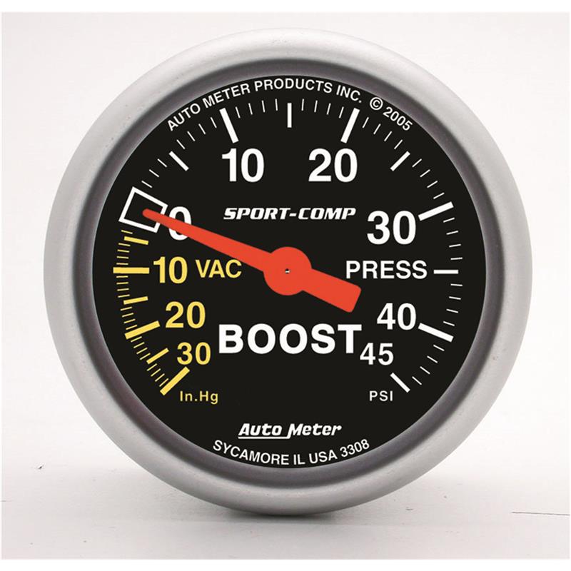 2-1/16" BOOST/VACUUM, 30 IN HG/45 PSI, SPORT-COMP