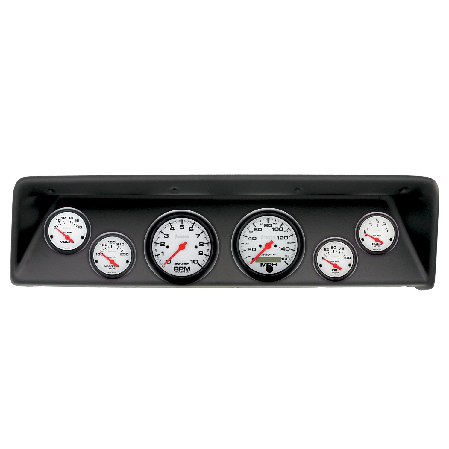 6 GAUGE DIRECT-FIT DASH KIT, CHEVROLET NOVA 66-67, PHANTOM