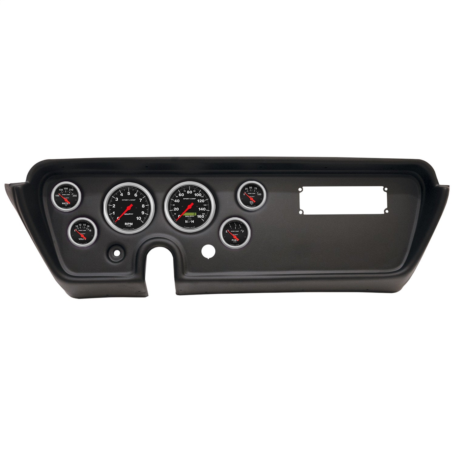6 GAUGE DIRECT-FIT DASH KIT, PONTIAC GTO/LEMANS 67, SPORT-COMP