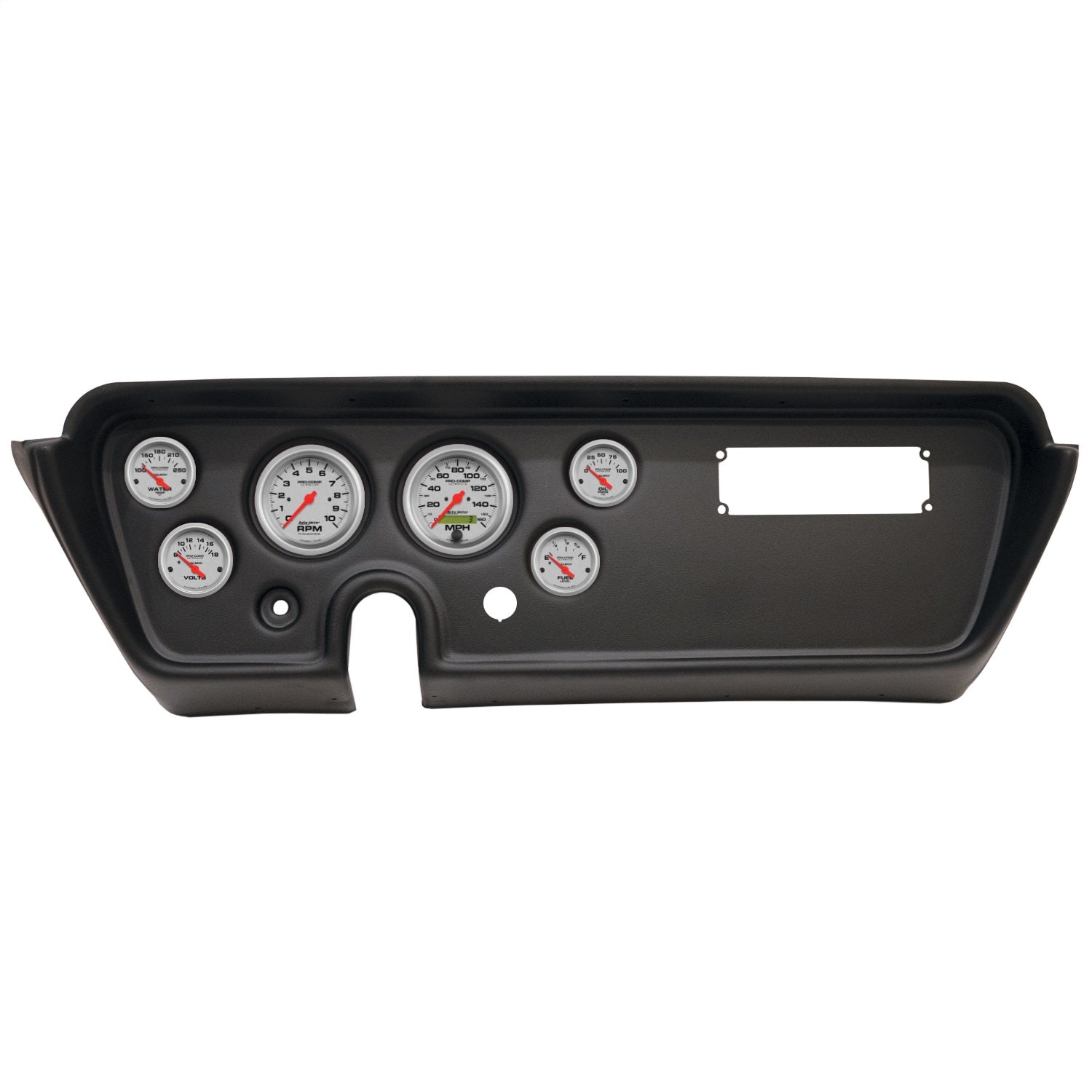 6 GAUGE DIRECT-FIT DASH KIT, PONTIAC GTO/LEMANS 67, ULTRA-LITE