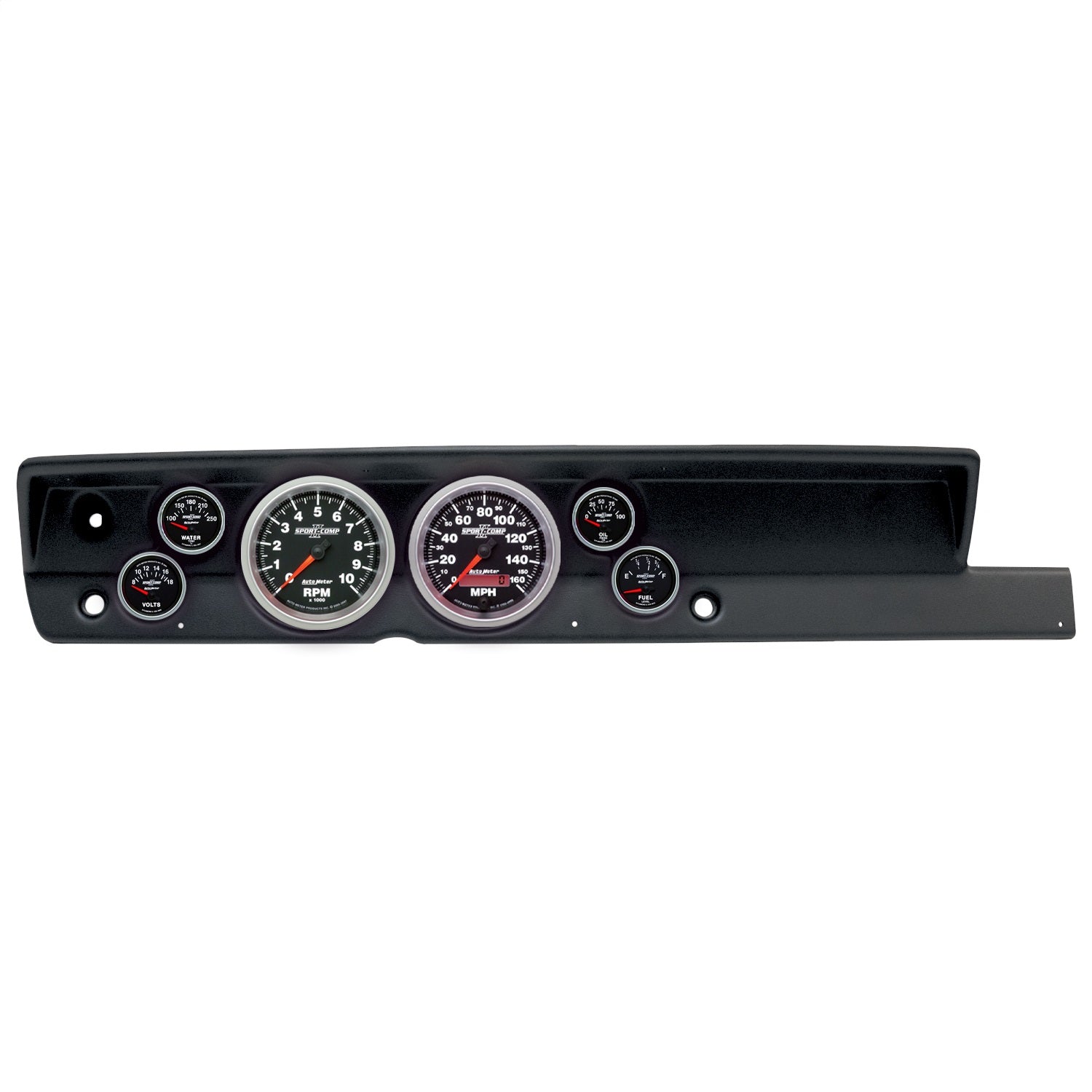 6 GAUGE DIRECT-FIT DASH KIT, PLYMOUTH CUDA 67-69, SPORT-COMP II