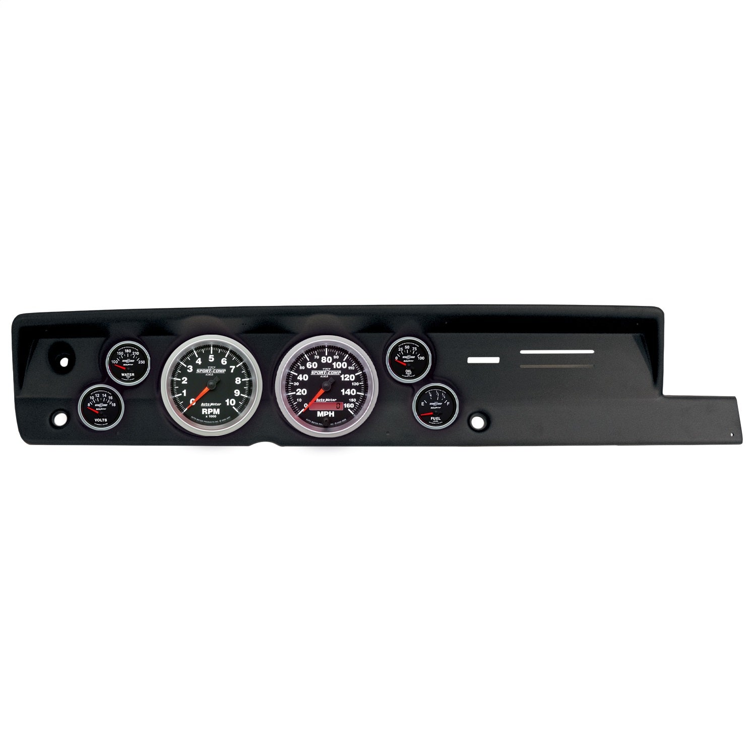 6 GAUGE DIRECT-FIT DASH KIT, PLYMOUTH CUDA 67-69, SPORT-COMP II