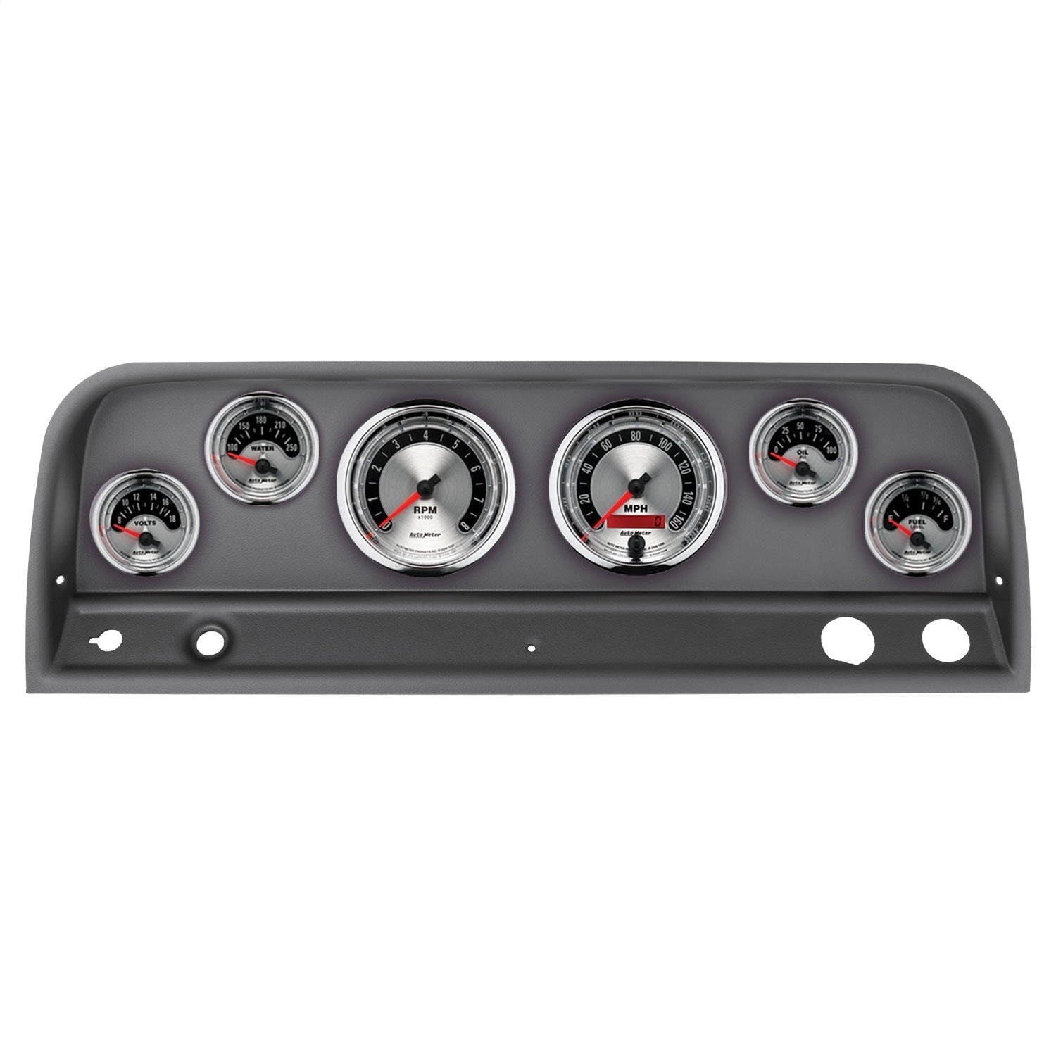 6 GAUGE DIRECT-FIT DASH KIT, CHEVY TRUCK 64-66, AMERICAN MUSCLE