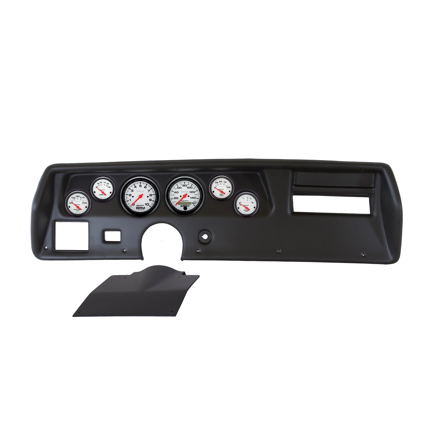 6 GAUGE DIRECT-FIT DASH KIT, CHEVELLESS/ELCAMINO/MONTE 70-72, PHANTOM