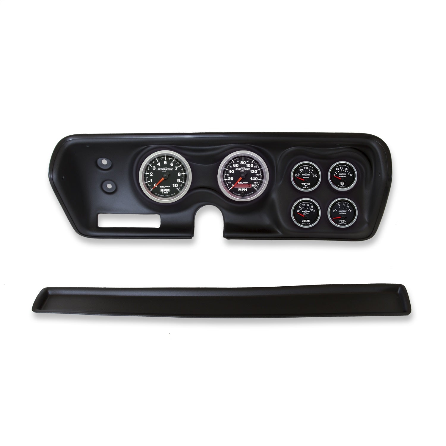 6 GAUGE DIRECT-FIT DASH KIT, B-BODY / CHRGR / GTX / ROAD RUNNER / SAT 71-74, SPORT-COMP II
