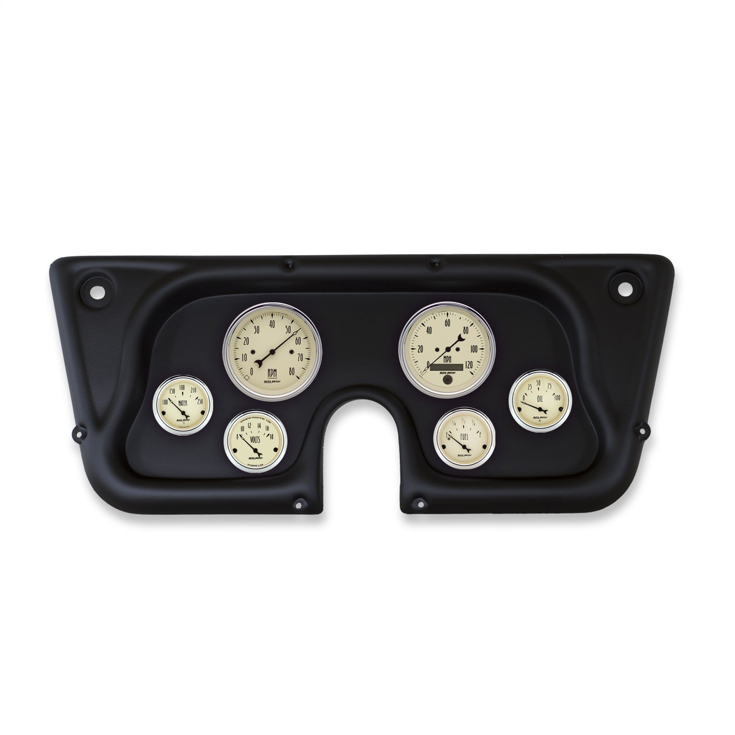 6 GAUGE DIRECT-FIT DASH KIT, CHEVY TRUCK C / K / K5 / SUBURBN 67-72, ANTIQUE BEIGE