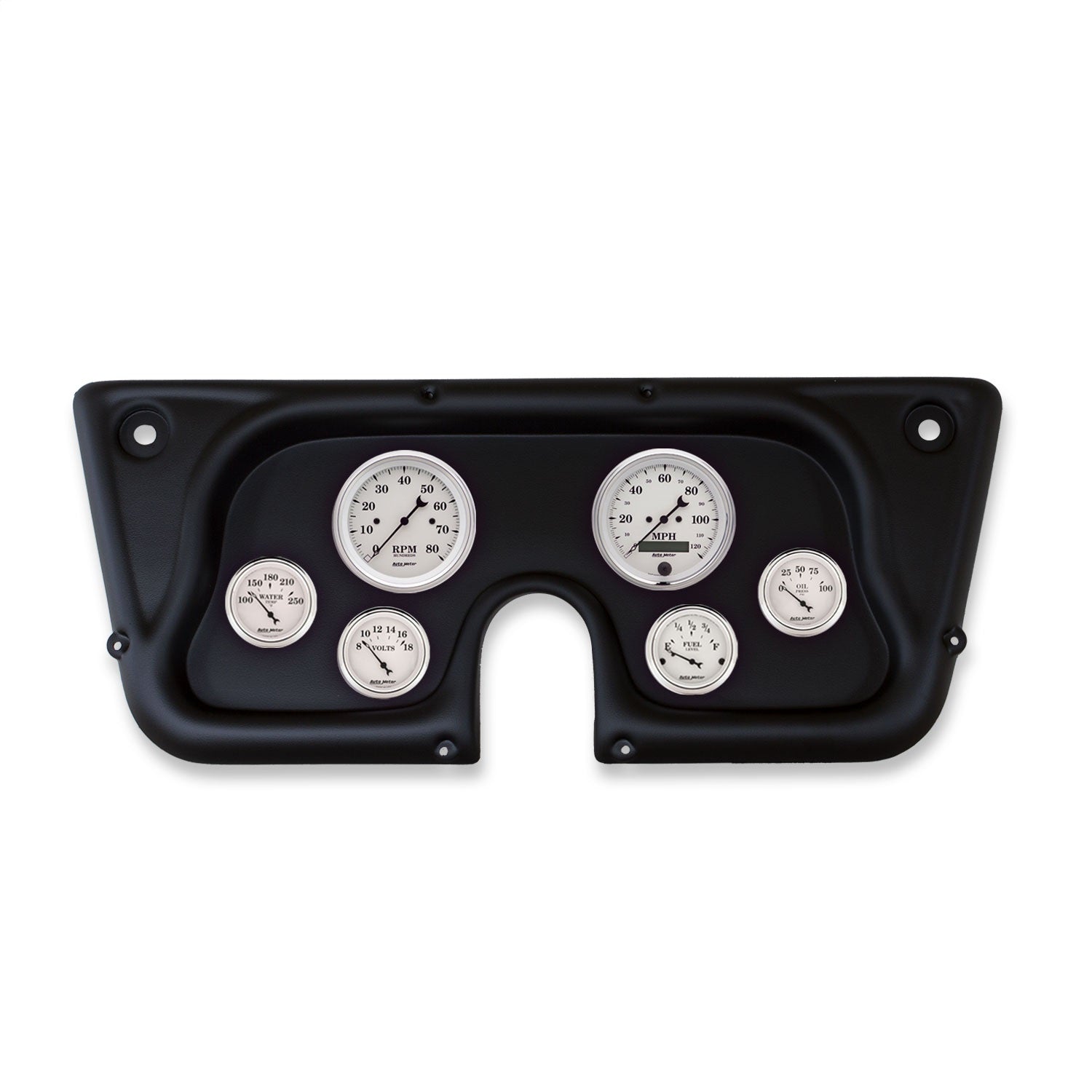 6 GAUGE DIRECT-FIT DASH KIT, CHEVY TRUCK C / K / K5 / SUBURBN 67-72, OLD-TYME WHITE