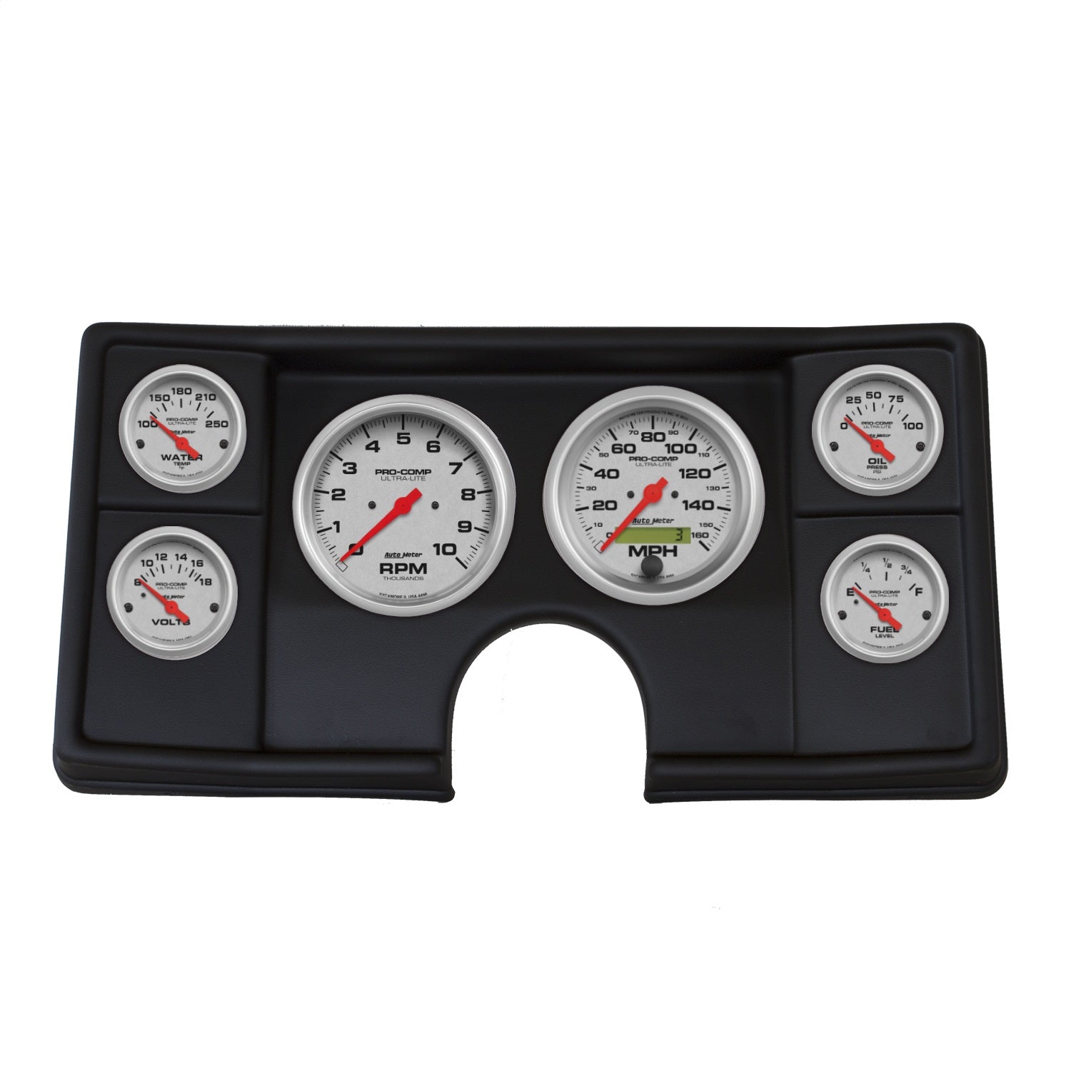 6 GAUGE DIRECT FIT DASH KIT, MALIBU/EL CAMINO/MONTECARLO 82-87, ULTRA-LITE
