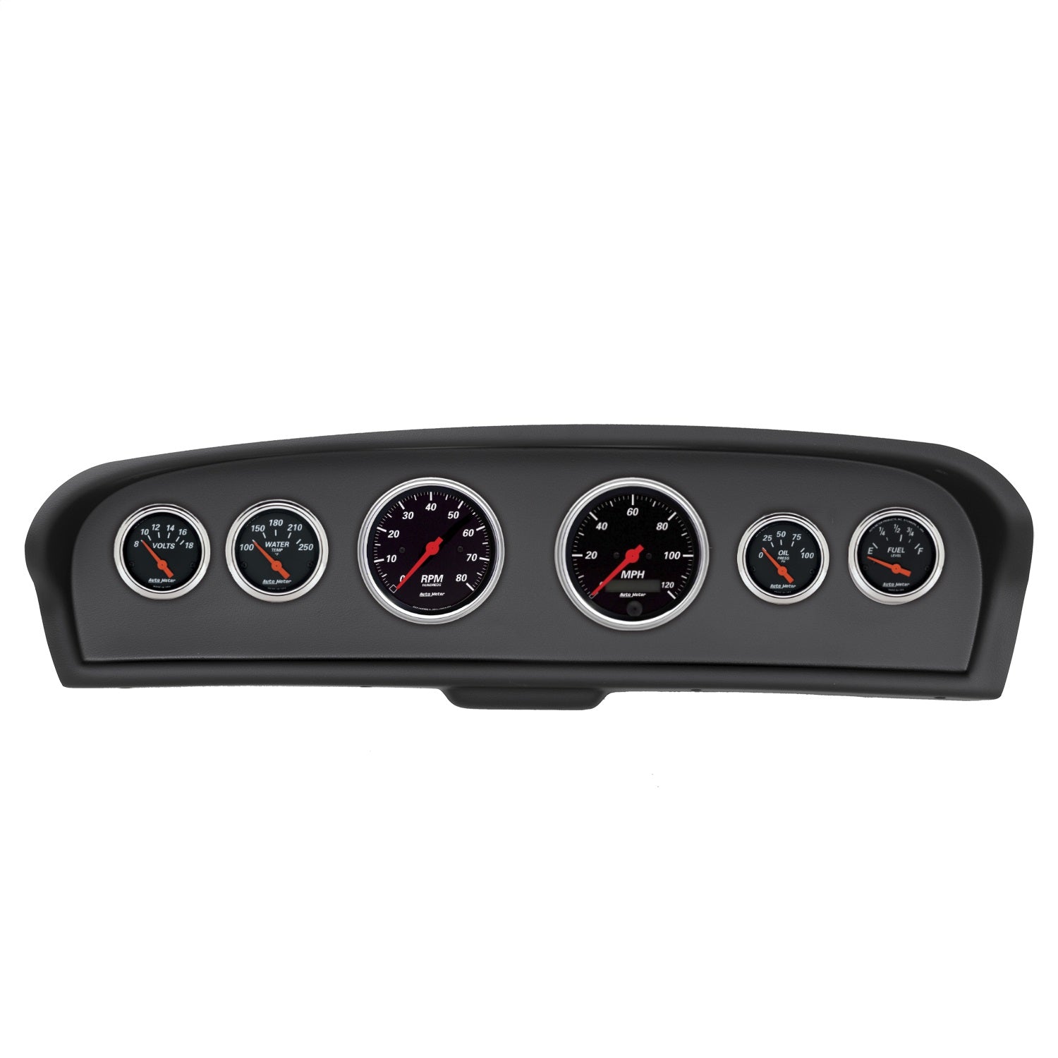 6 GAUGE DIRECT-FIT DASH KIT, FORD TRUCK 61-66, DESIGNER BLACK
