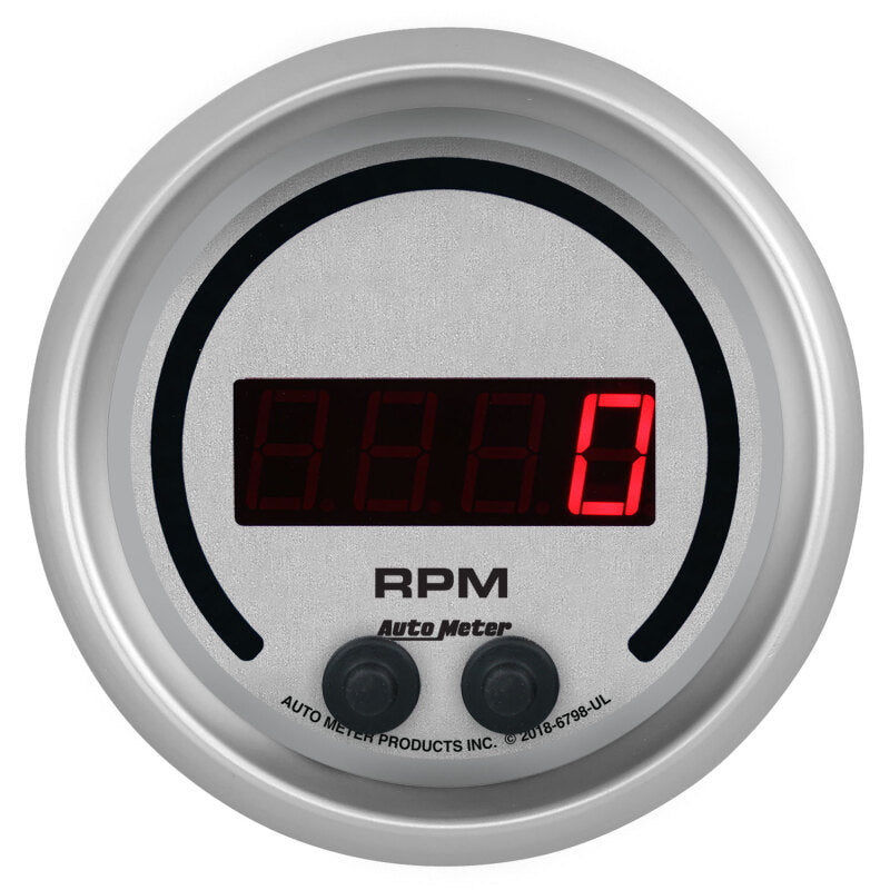 3-3/8" TACHOMETER, 0-16K RPM, IN-DASH, ULTRA-LITE ELITE DIGITAL
