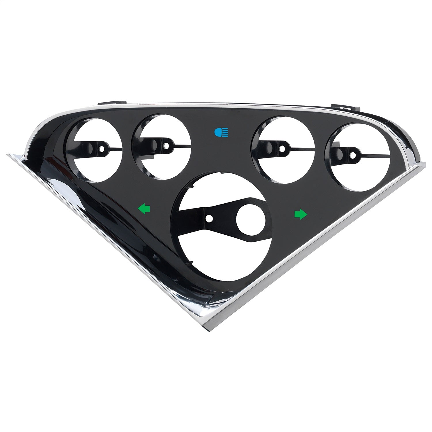 DIRECT FIT DASH PANEL, (3-3/8", 2-1/16" X4), CHEVY TRUCK 55-59