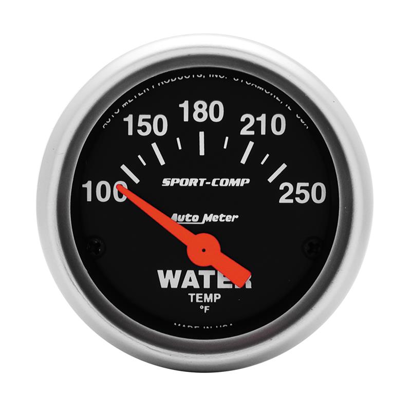 2-1/16" WATER TEMPERATURE, 100-250 °F, SPORT-COMP