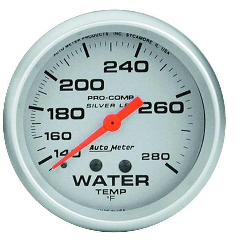 2-5/8" WATER TEMPERATURE, 140-280 °F, LIQUID FILLED, ULTRA-LITE