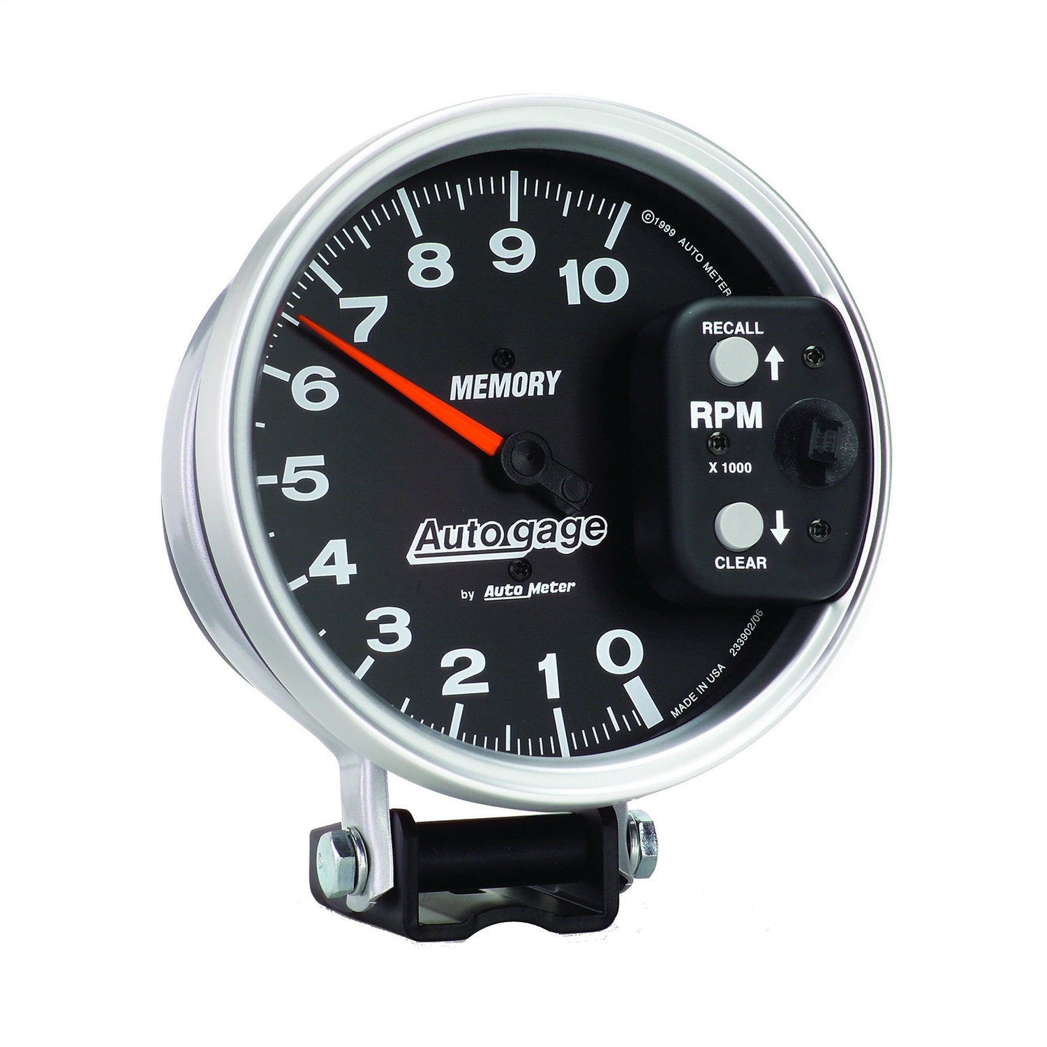5" PEDESTAL TACHOMETER, 0-10,000 RPM, AUTO GAGE