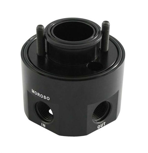 Moroso 23692 Oil Filter Sandwich Adapter, Oil Cooler SBC