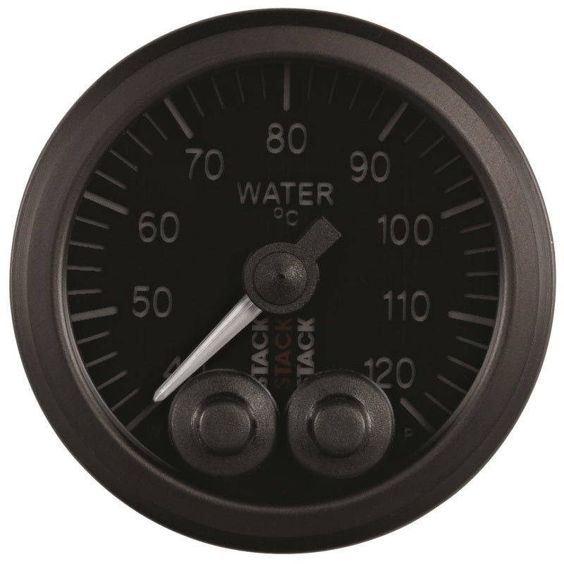 WATER TEMP, PRO-CONTROL, 52MM, BLK, 40-120 °C, 1/8" NPTF MALE