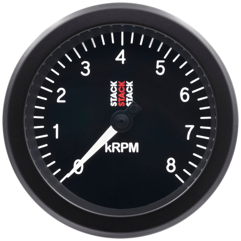 TACHOMETER, SPORT, 88MM, BLACK, 0-8K RPM