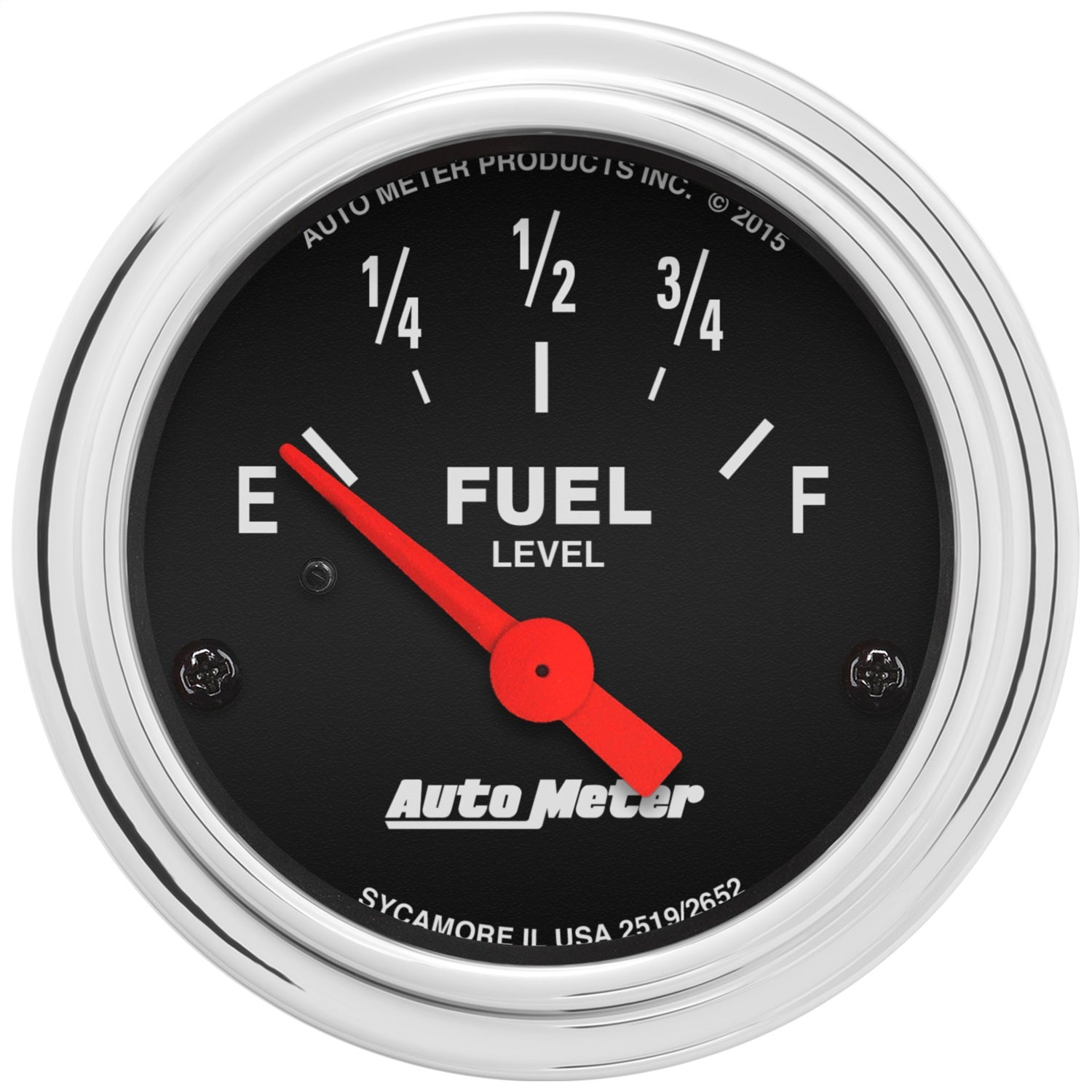 2-1/16" FUEL LEVEL, 73-10 ? LINEAR, TRADITIONAL CHROME
