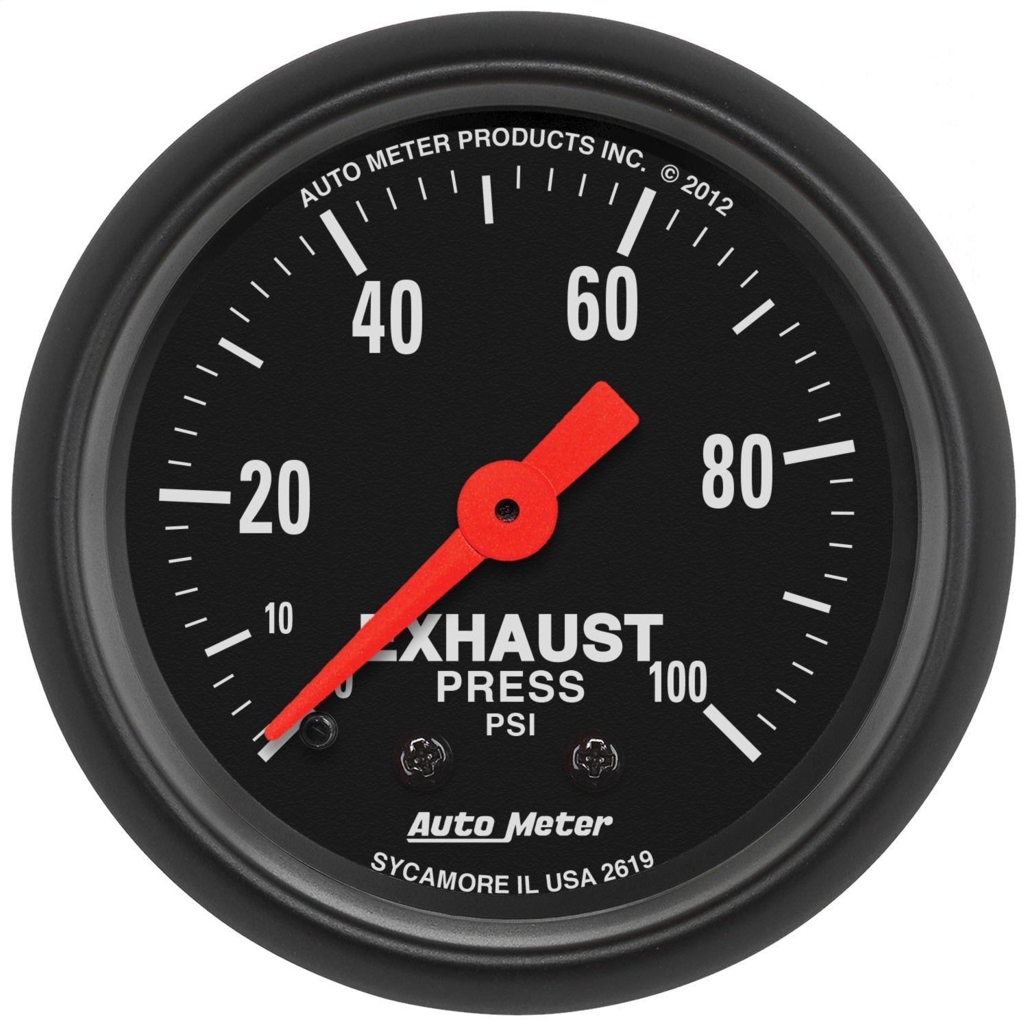 2-1/16" EXHAUST PRESSURE, 0-100 PSI, Z-SERIES