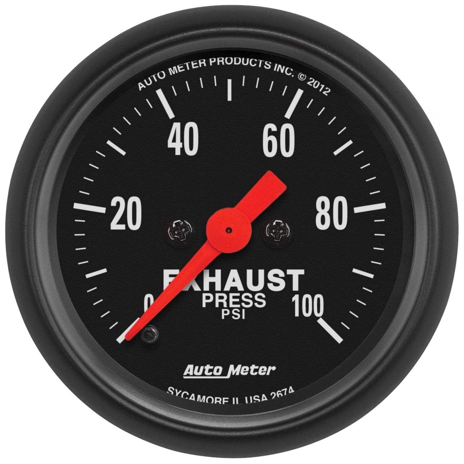 2-1/16" EXHAUST PRESSURE, 0-100 PSI, Z-SERIES
