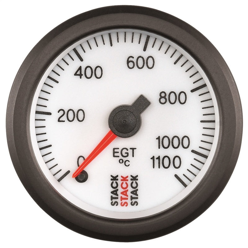 EXHAUST GAS TEMP, PRO STEPPER MOTOR, 52MM, WHT, 0-1100 °C