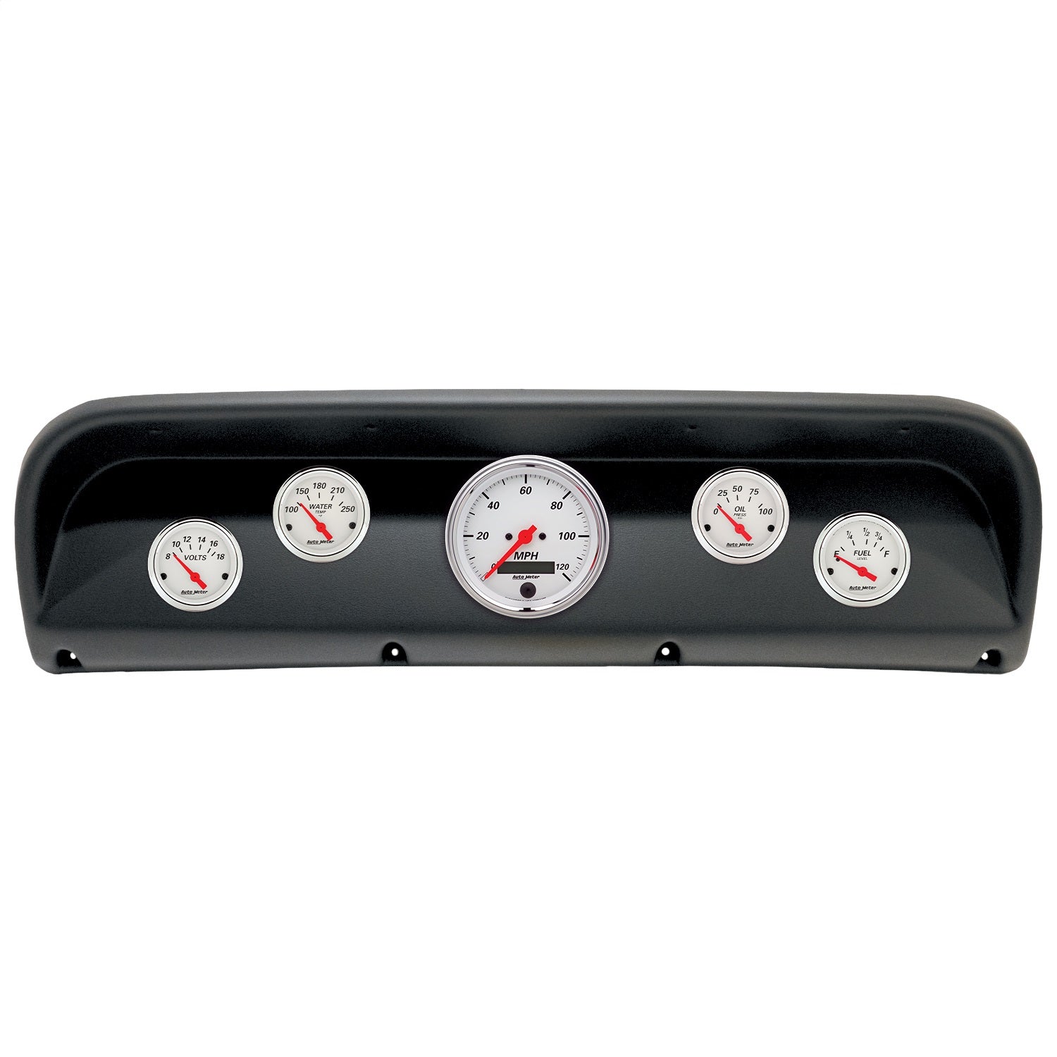 5 GAUGE DIRECT-FIT DASH KIT, FORD TRUCK 67-72, ARCTIC WHITE