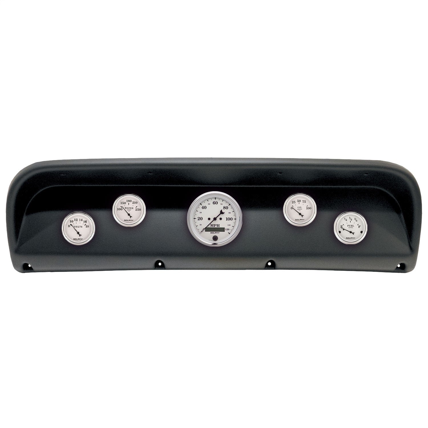 5 GAUGE DIRECT-FIT DASH KIT, FORD TRUCK 67-72, OLD TYME WHITE