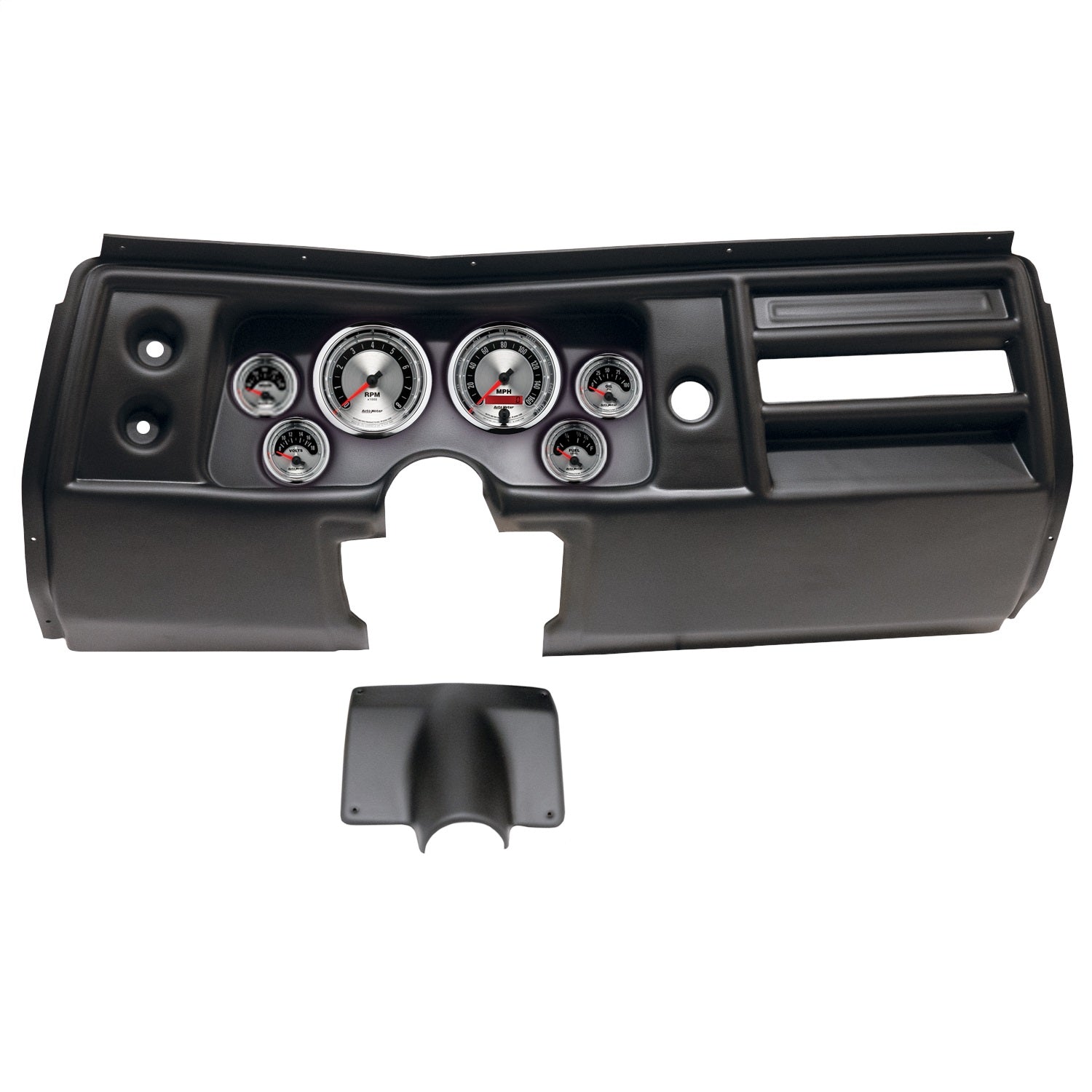 6 GAUGE DIRECT-FIT DASH KIT, CHEVY CHEVELLE NO VENT 68, AMERICAN MUSCLE