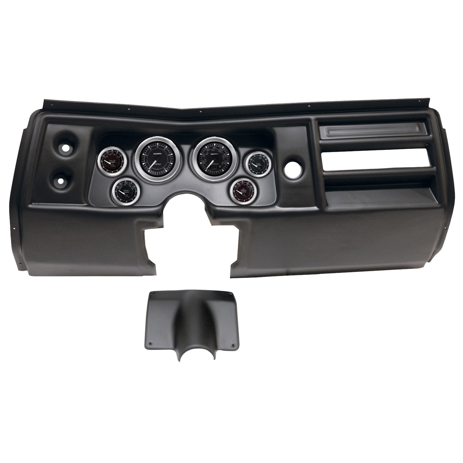 6 GAUGE DIRECT-FIT DASH KIT, CHEVY CHEVELLE NO VENT 68, CHRONO