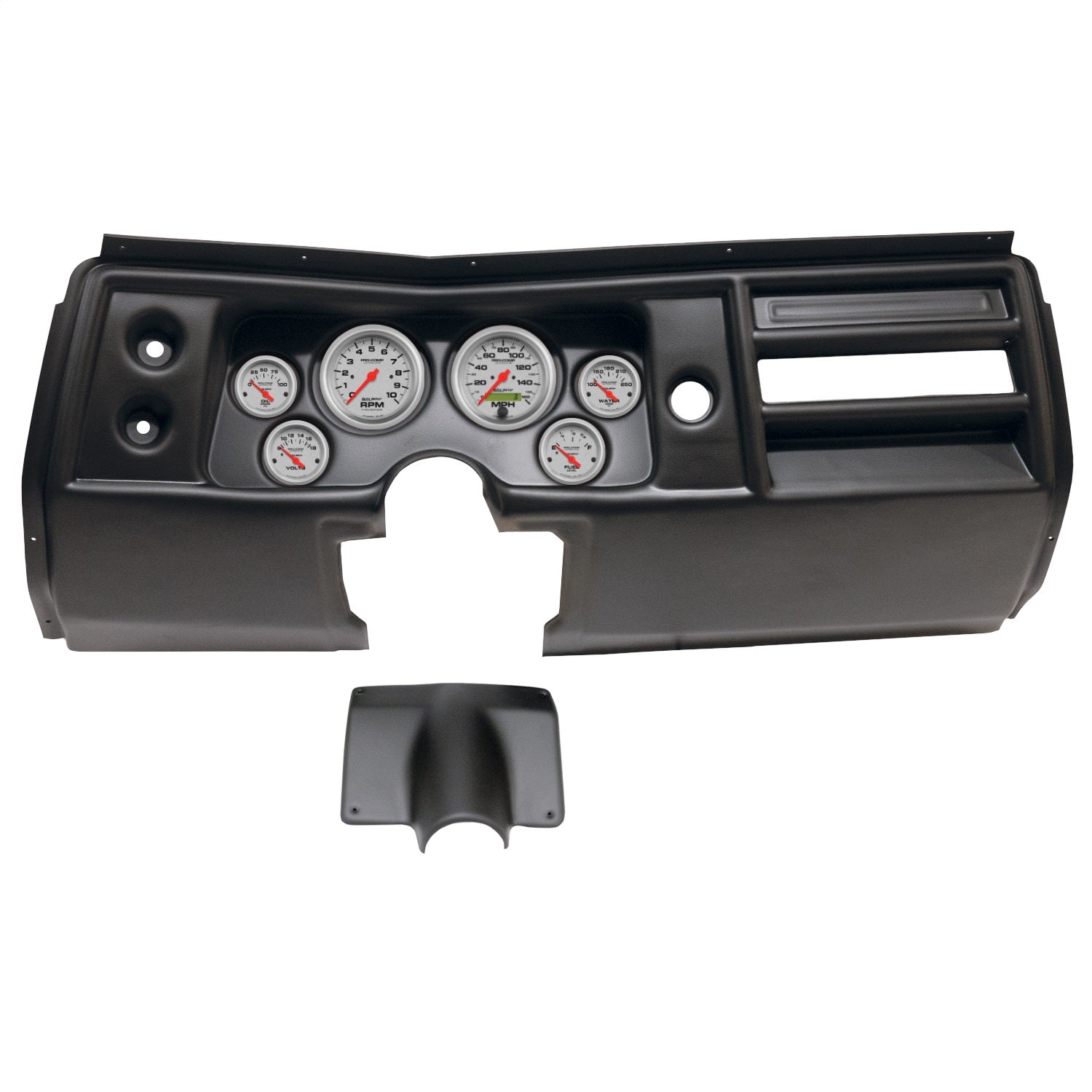 6 GAUGE DIRECT-FIT DASH KIT, CHEVY CHEVELLE NO VENT 68, ULTRA-LITE