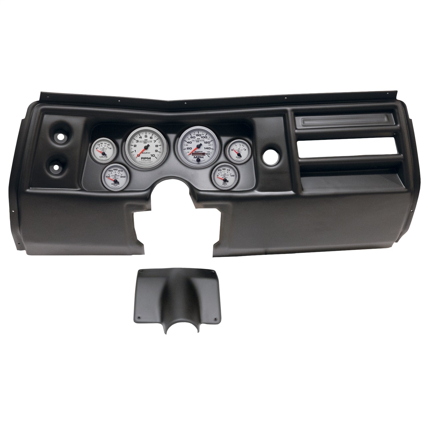 6 GAUGE DIRECT-FIT DASH KIT, CHEVY CHEVELLE NO VENT 68, ULTRA-LITE II
