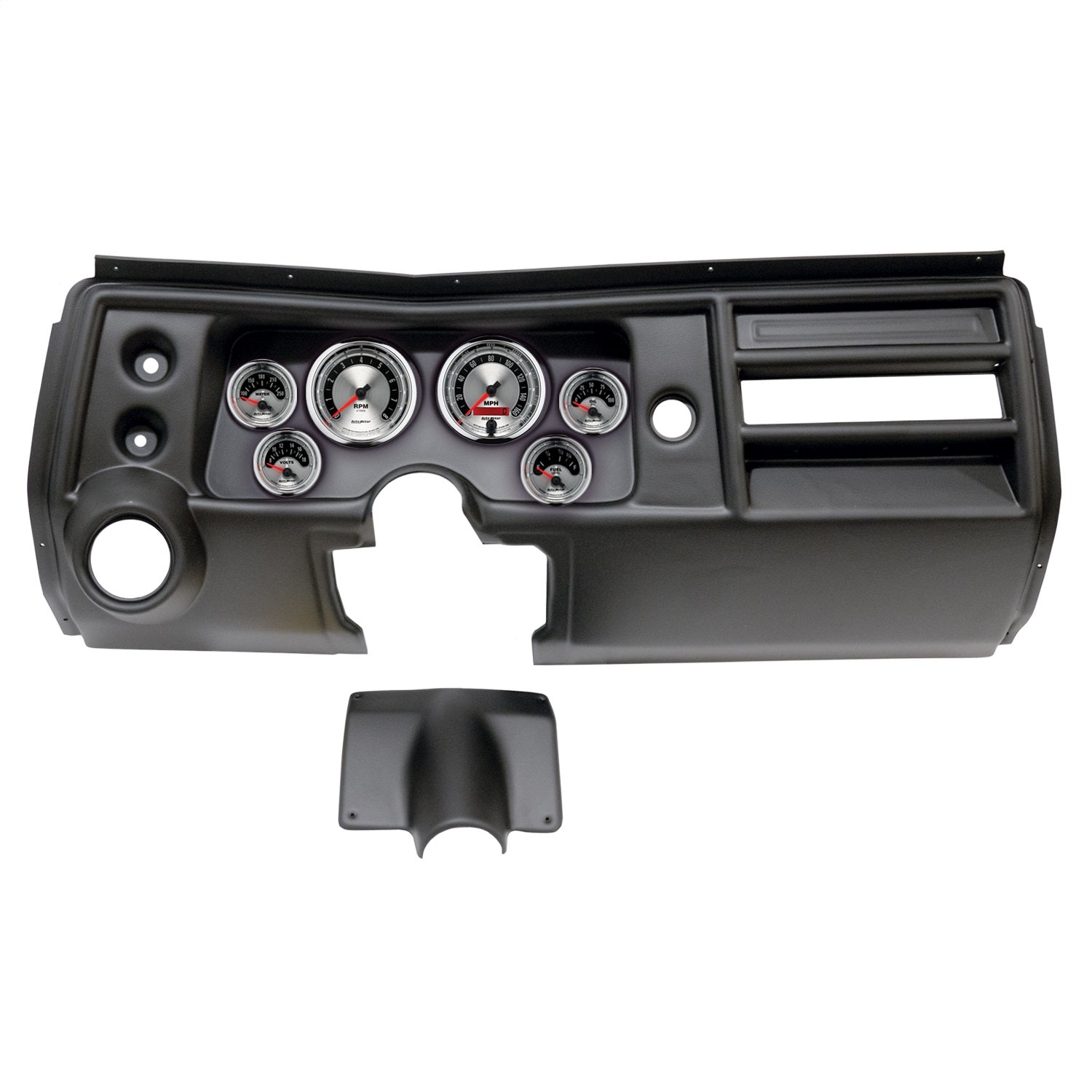 6 GAUGE DIRECT-FIT DASH KIT, CHEVY CHEVELLE VENT 68, AMERICAN MUSCLE