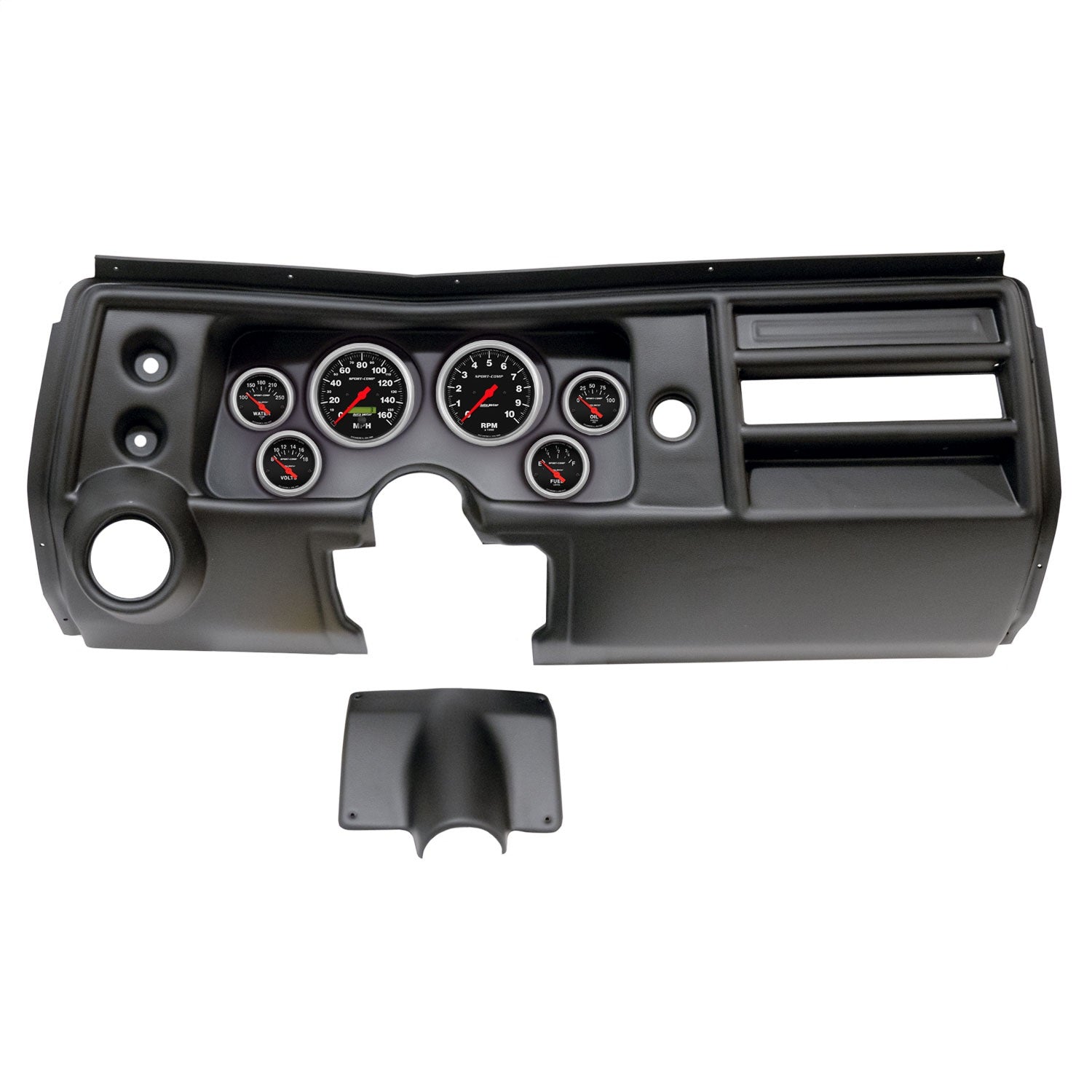 6 GAUGE DIRECT-FIT DASH KIT, CHEVY CHEVELLE VENT 68, SPORT-COMP