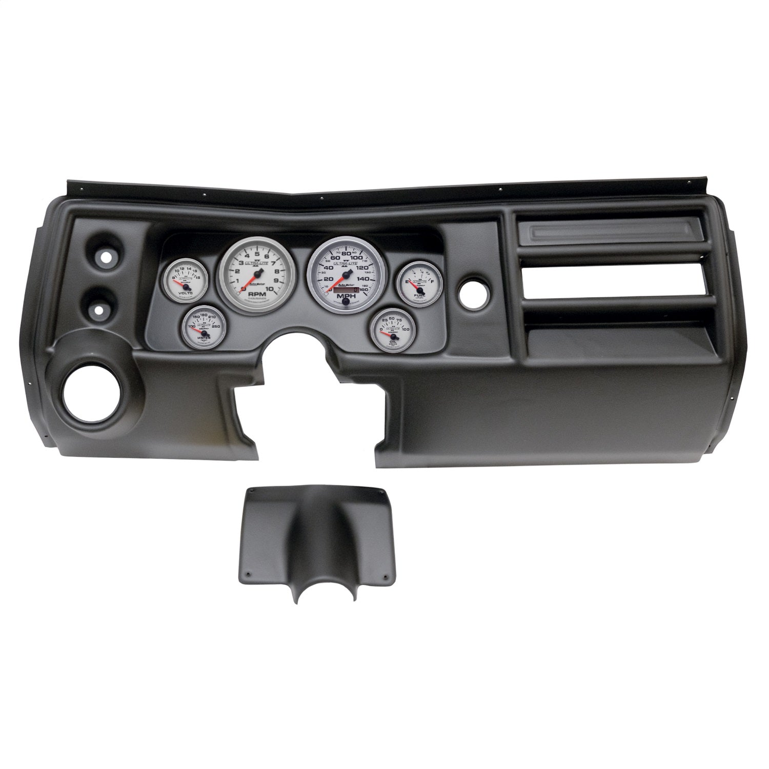 6 GAUGE DIRECT-FIT DASH KIT, CHEVY CHEVELLE VENT 68, ULTRA-LITE II
